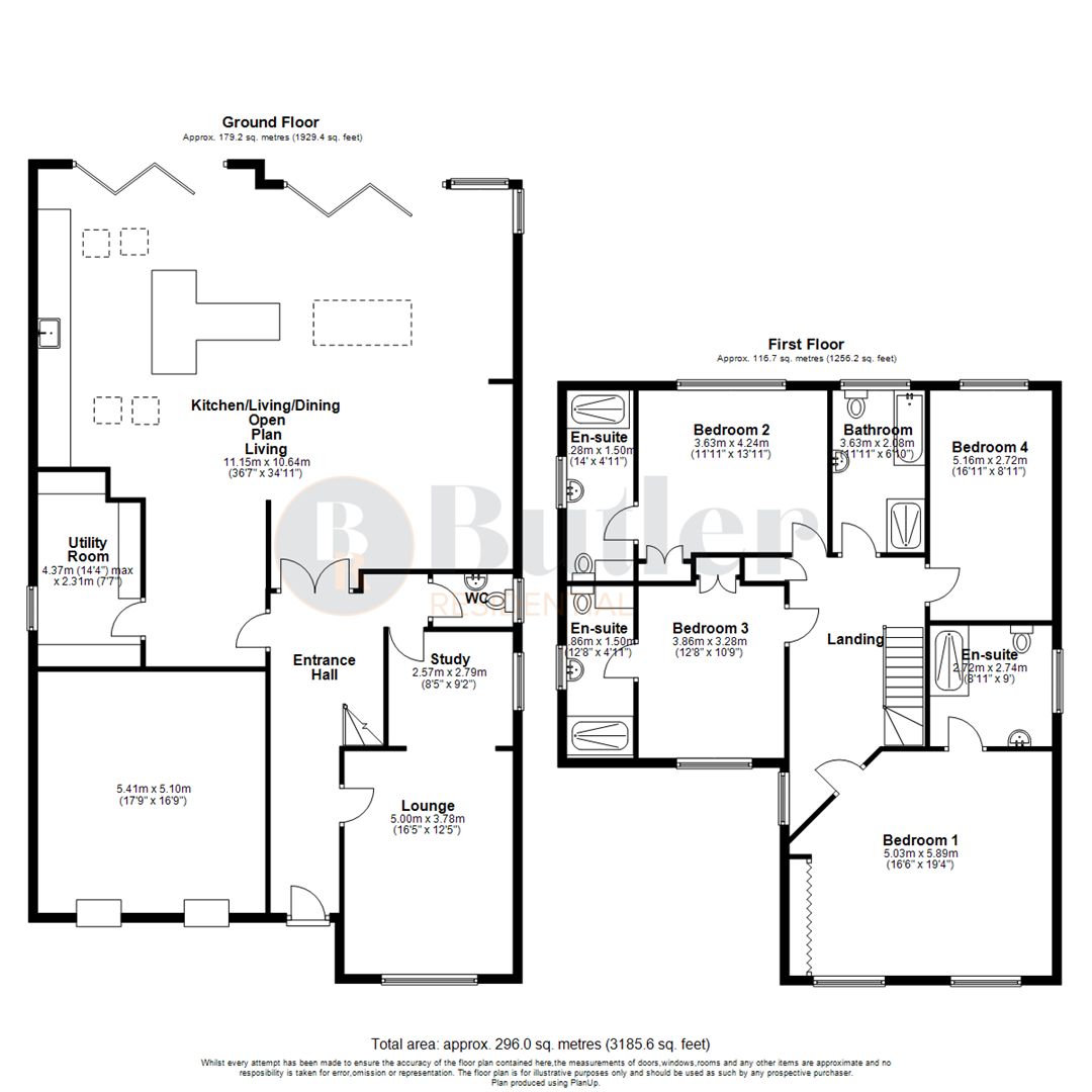 4 bed detached house for sale in Greenway, St. Neots - Property Floorplan