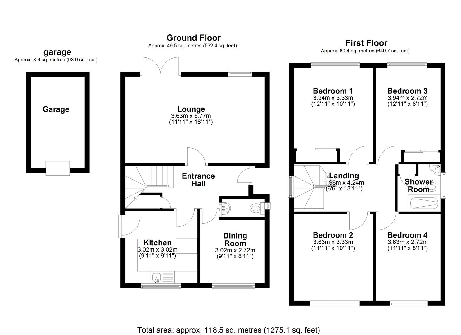 4 bed detached house for sale in Town Orchard, St. Neots - Property Floorplan
