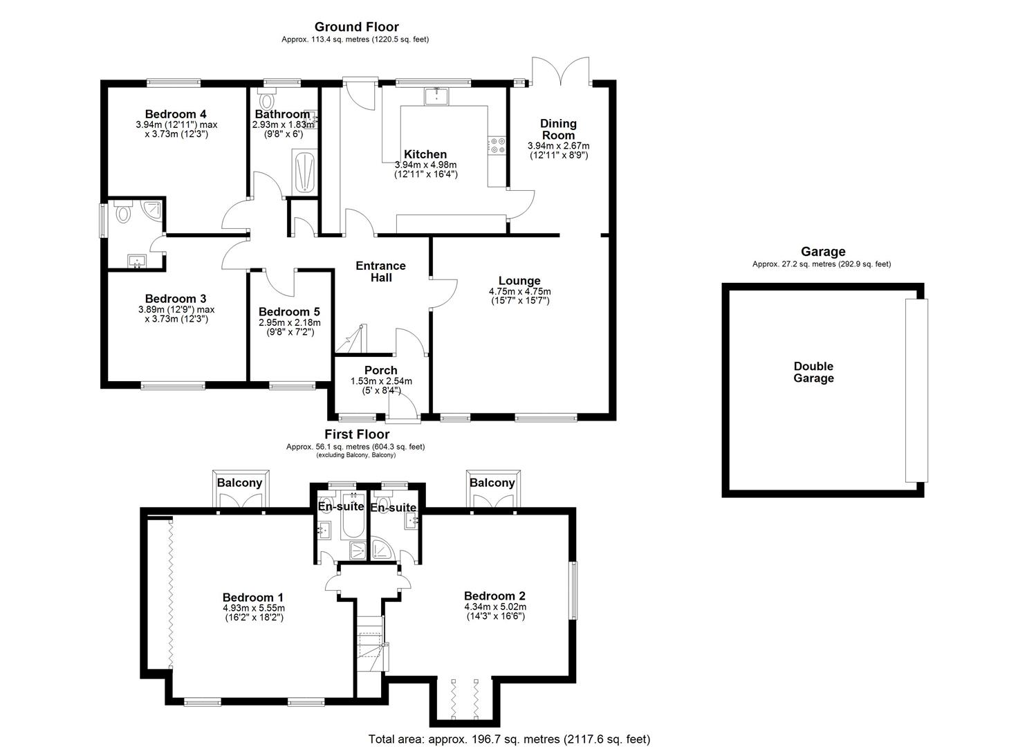 5 bed detached house for sale in Baldock Road, Hitchin - Property Floorplan
