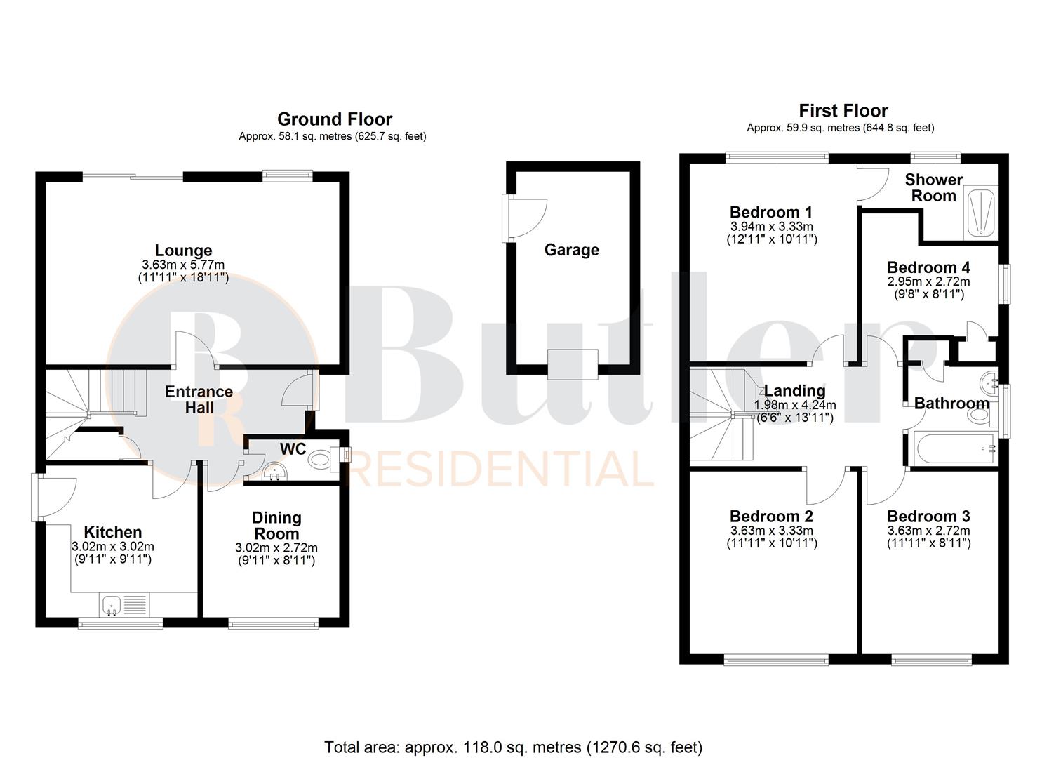 4 bed detached house for sale in Town Orchard, St. Neots - Property Floorplan