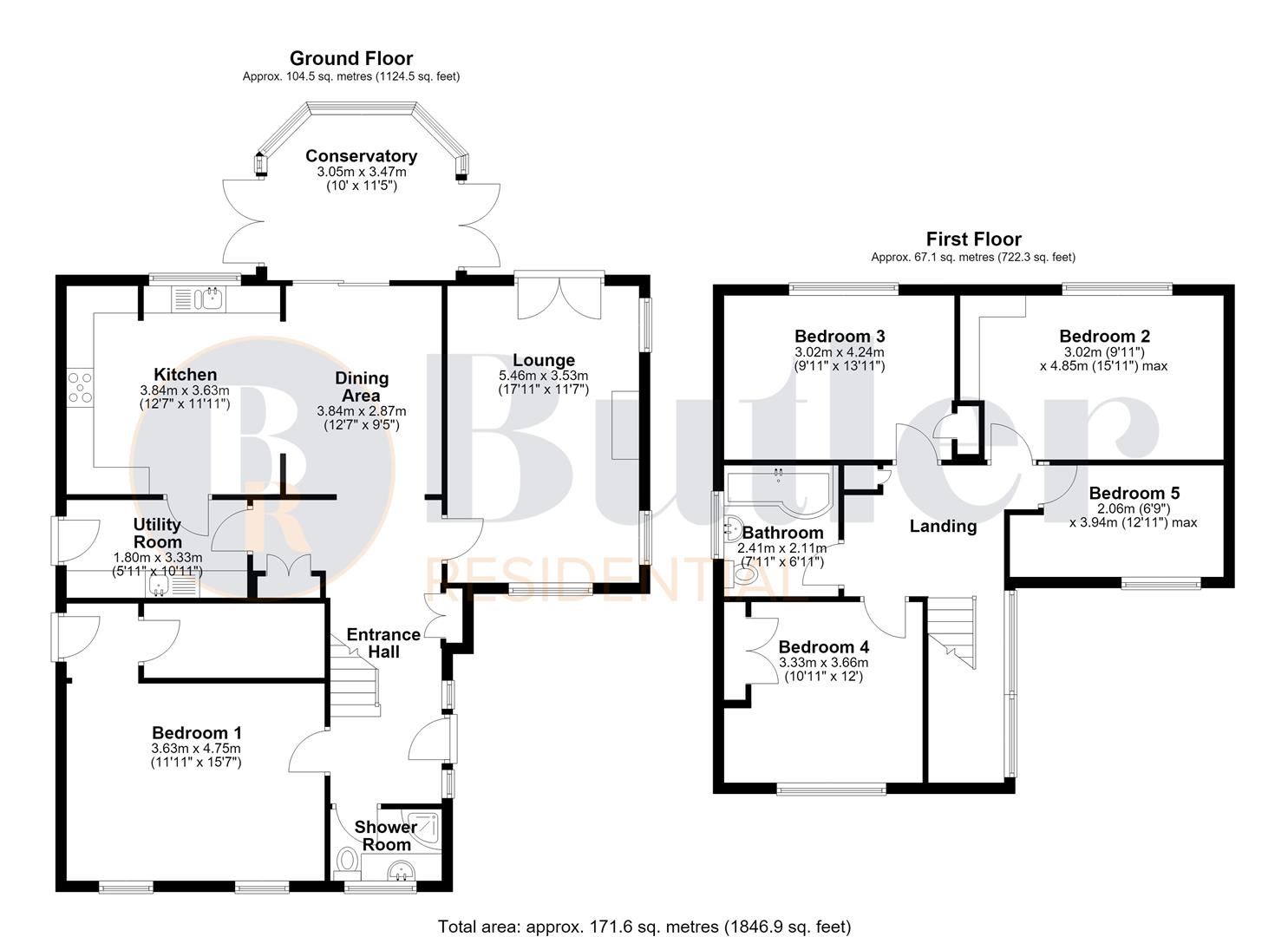 5 bed detached house for sale in Tanglewood, Huntingdon - Property Floorplan