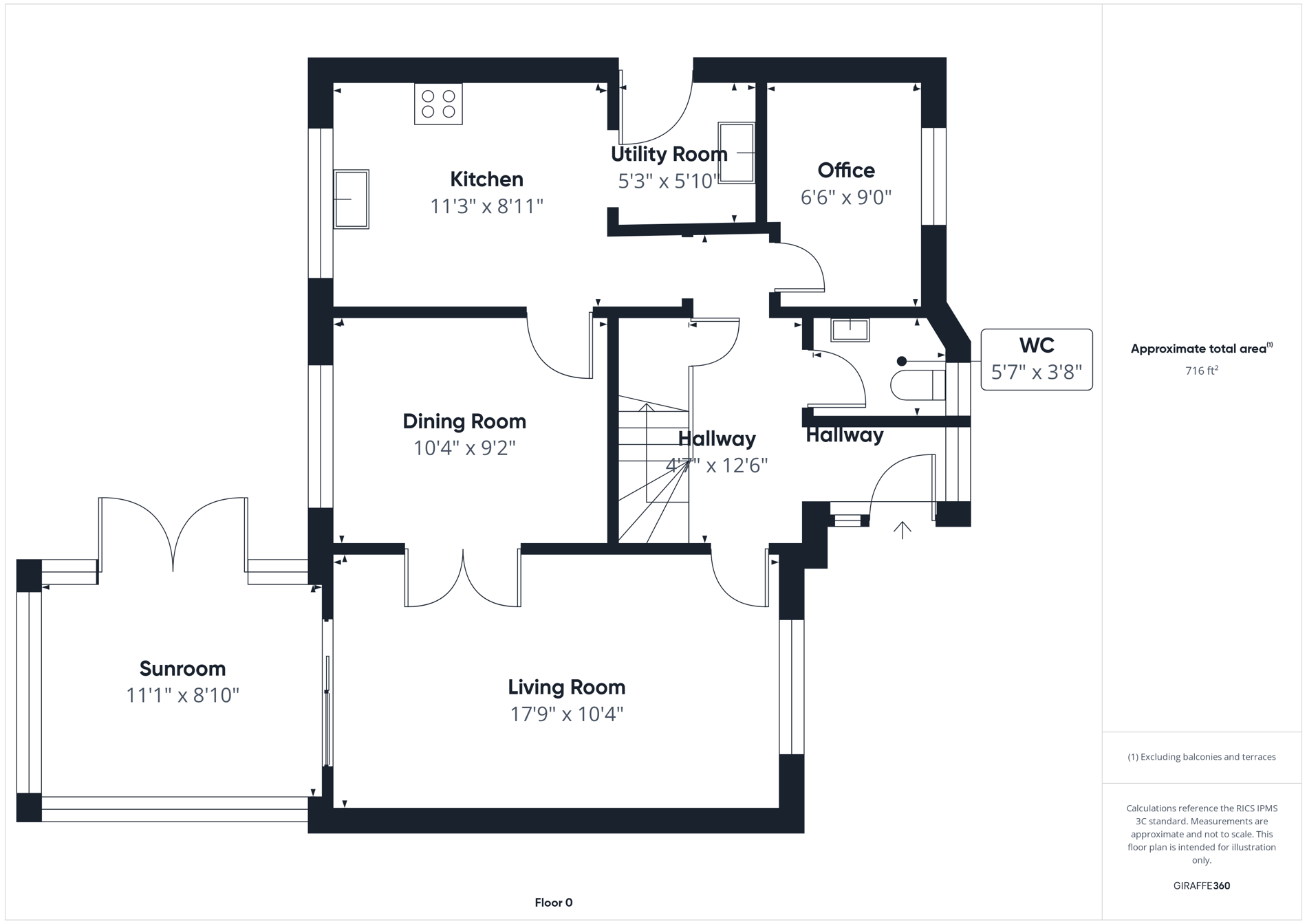 4 bed detached house for sale in Bramble Close, Bilsthorpe, NG22 - Property floorplan