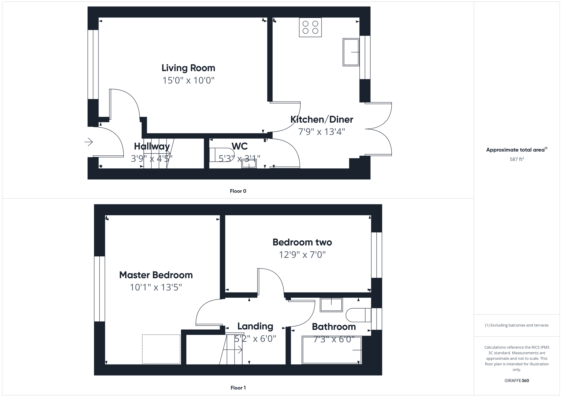 2 bed semi-detached house for sale in Griffin Road, New Ollerton, NG22 - Property floorplan
