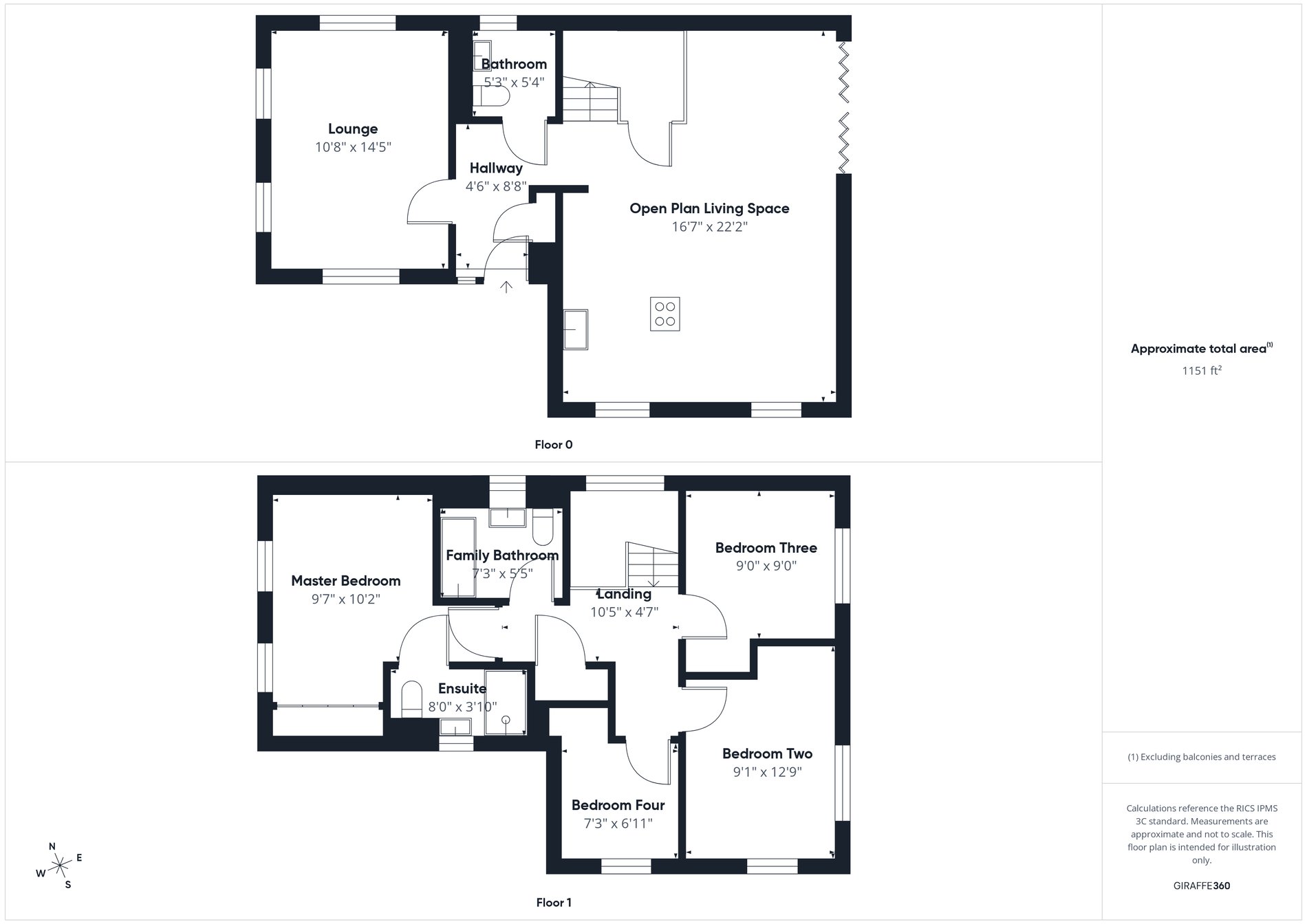 4 bed detached house for sale in Kingfisher Way, Ollerton, NG22 - Property floorplan