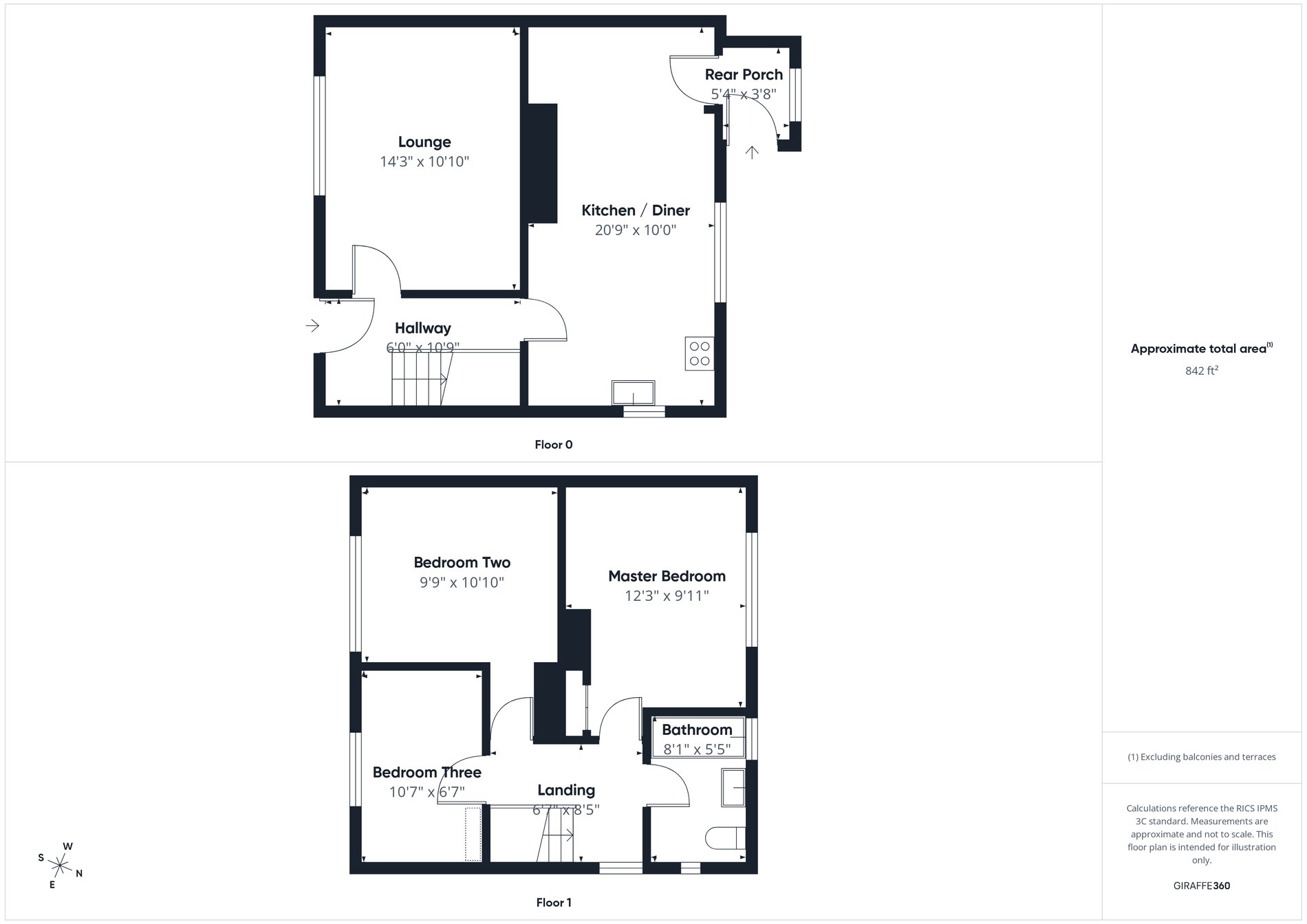 3 bed semi-detached house for sale in Petersmith Crescent, New Ollerton, NG22 - Property floorplan