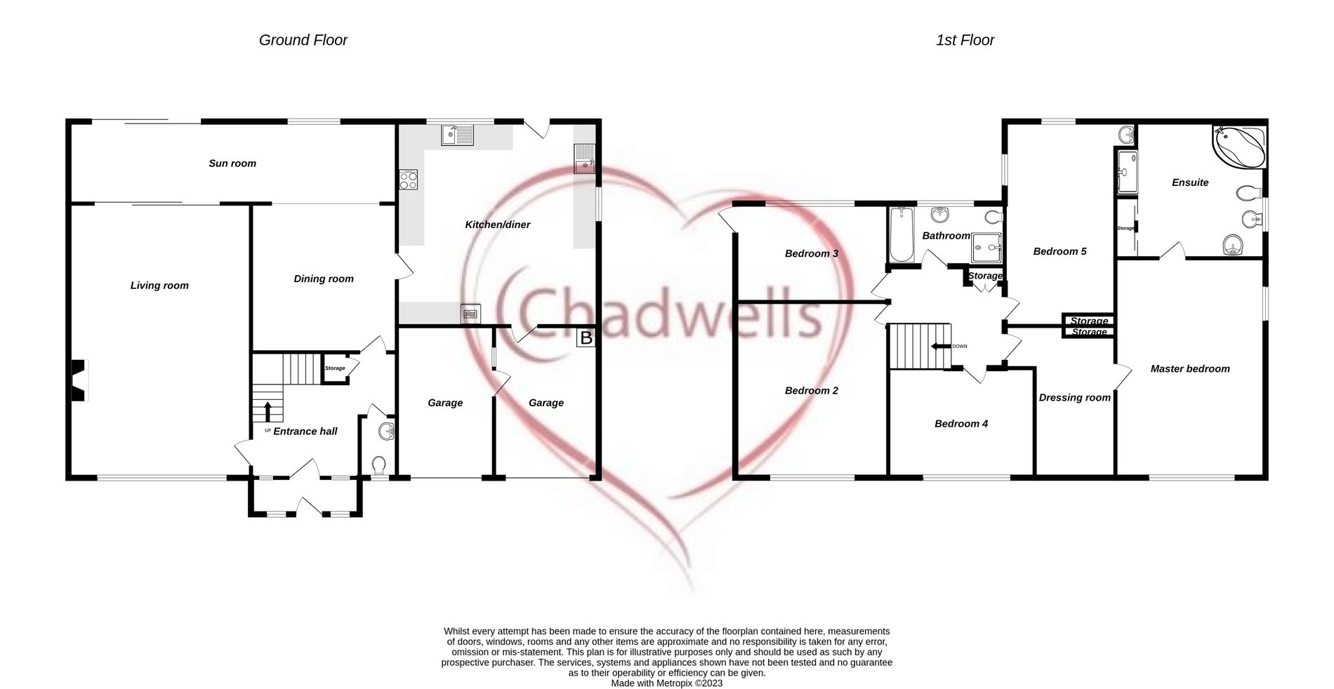 5 bed detached house for sale in Clumber Avenue, Edwinstowe, NG21 - Property floorplan
