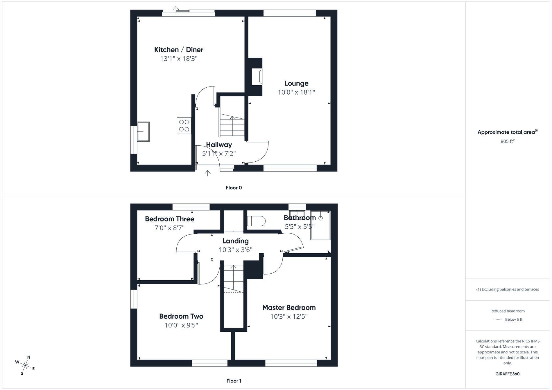 3 bed semi-detached house for sale in Petersmith Drive, New Ollerton, NG22 - Property floorplan