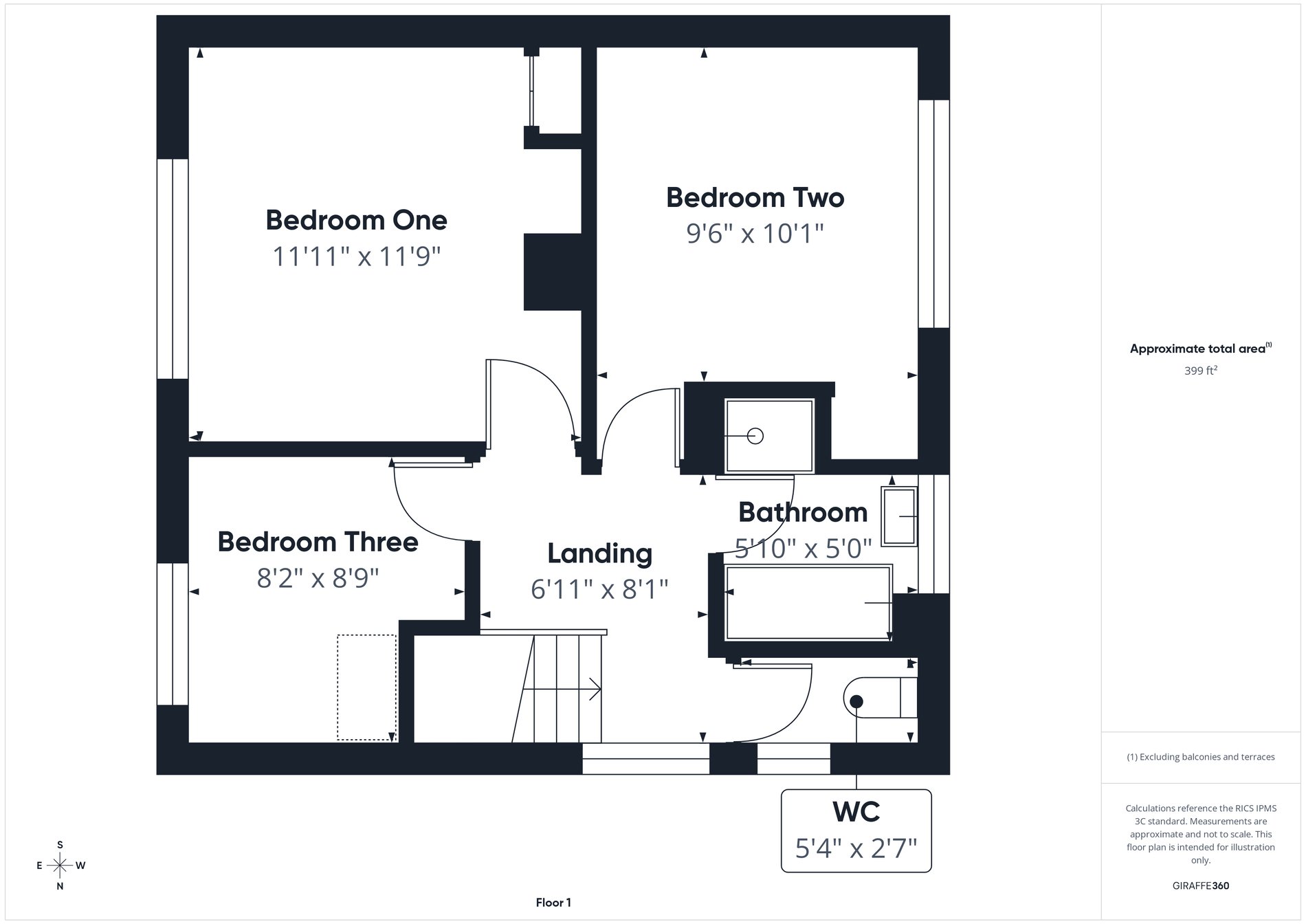 3 bed semi-detached house for sale in Hawthorn Drive, New Ollerton, NG22 - Property floorplan
