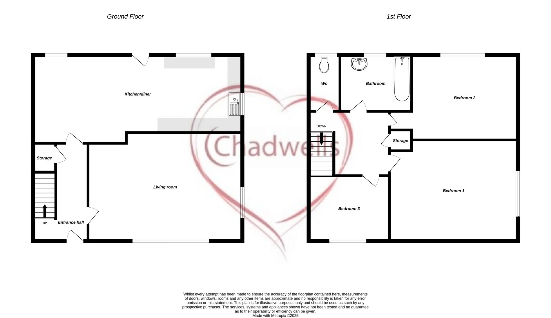 3 bed semi-detached house for sale in Petersmith Drive, New Ollerton, NG22 - Property floorplan