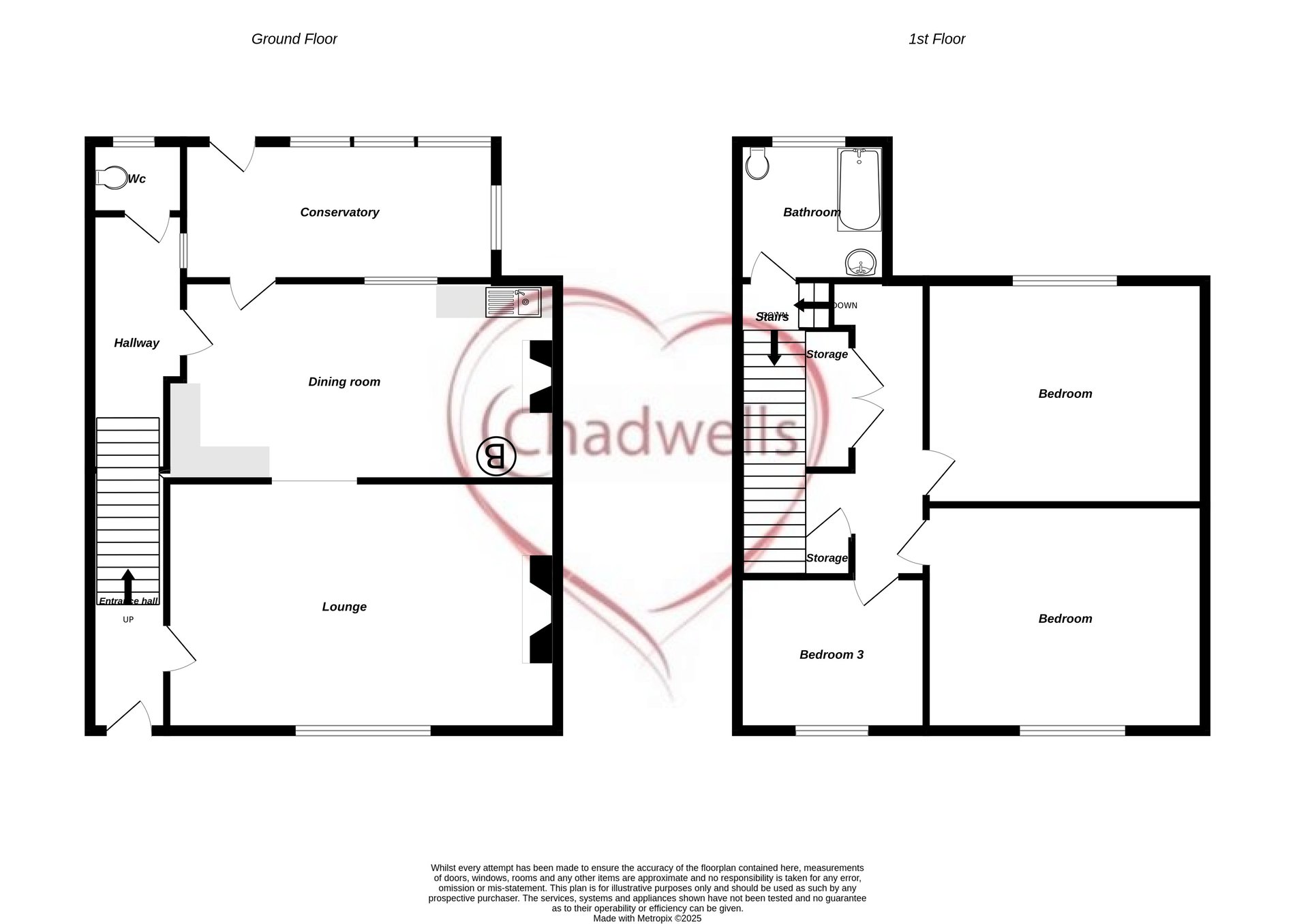 3 bed semi-detached house for sale in Whinney Lane, New Ollerton, NG22 - Property floorplan