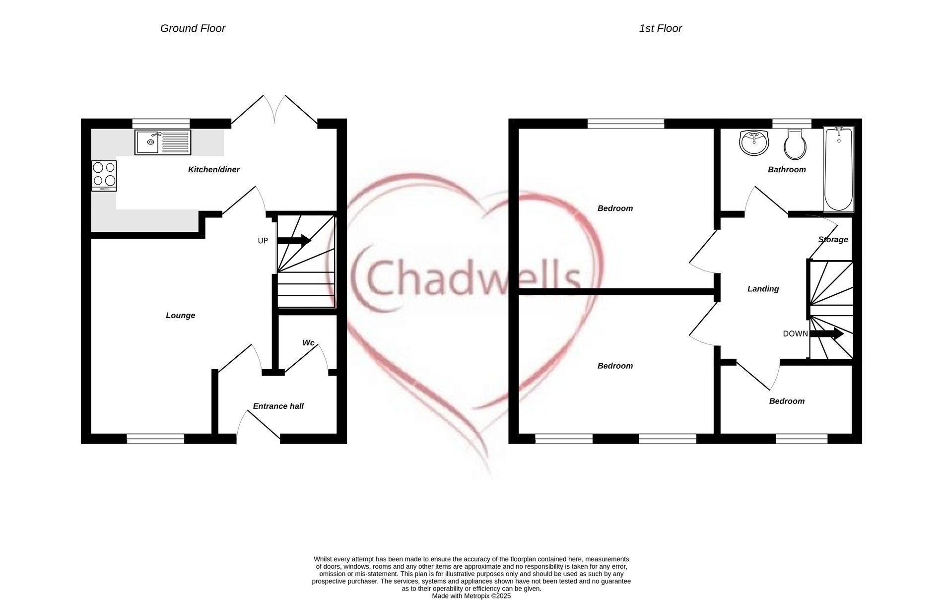 3 bed town house to rent in Faraday Close, Ollerton, NG22 - Property floorplan