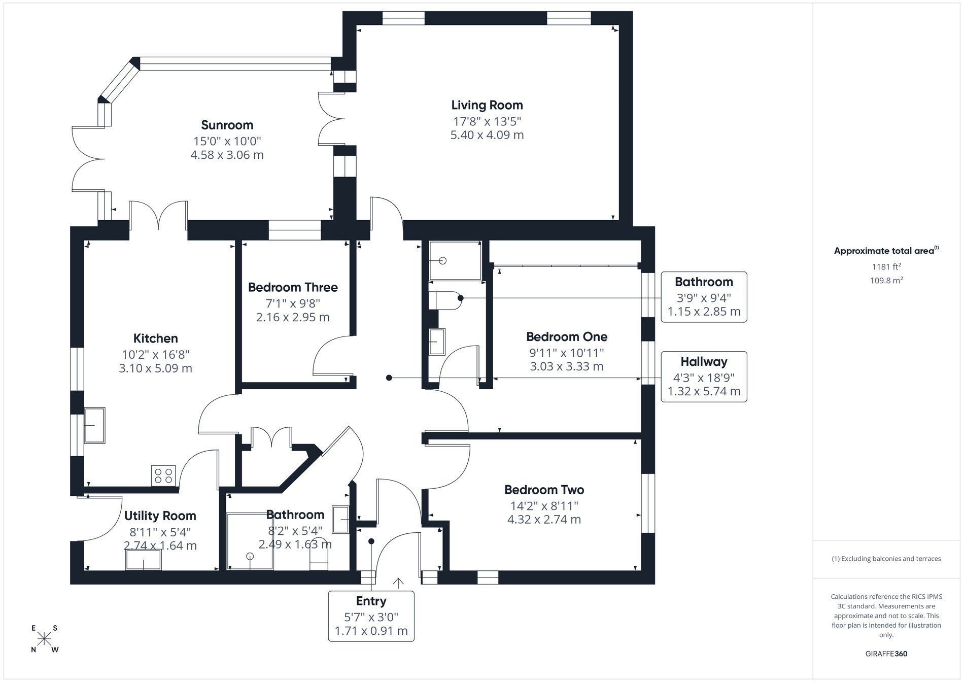 3 bed detached bungalow for sale in Carpenters Close. Main Road, Boughton, NG22 - Property floorplan
