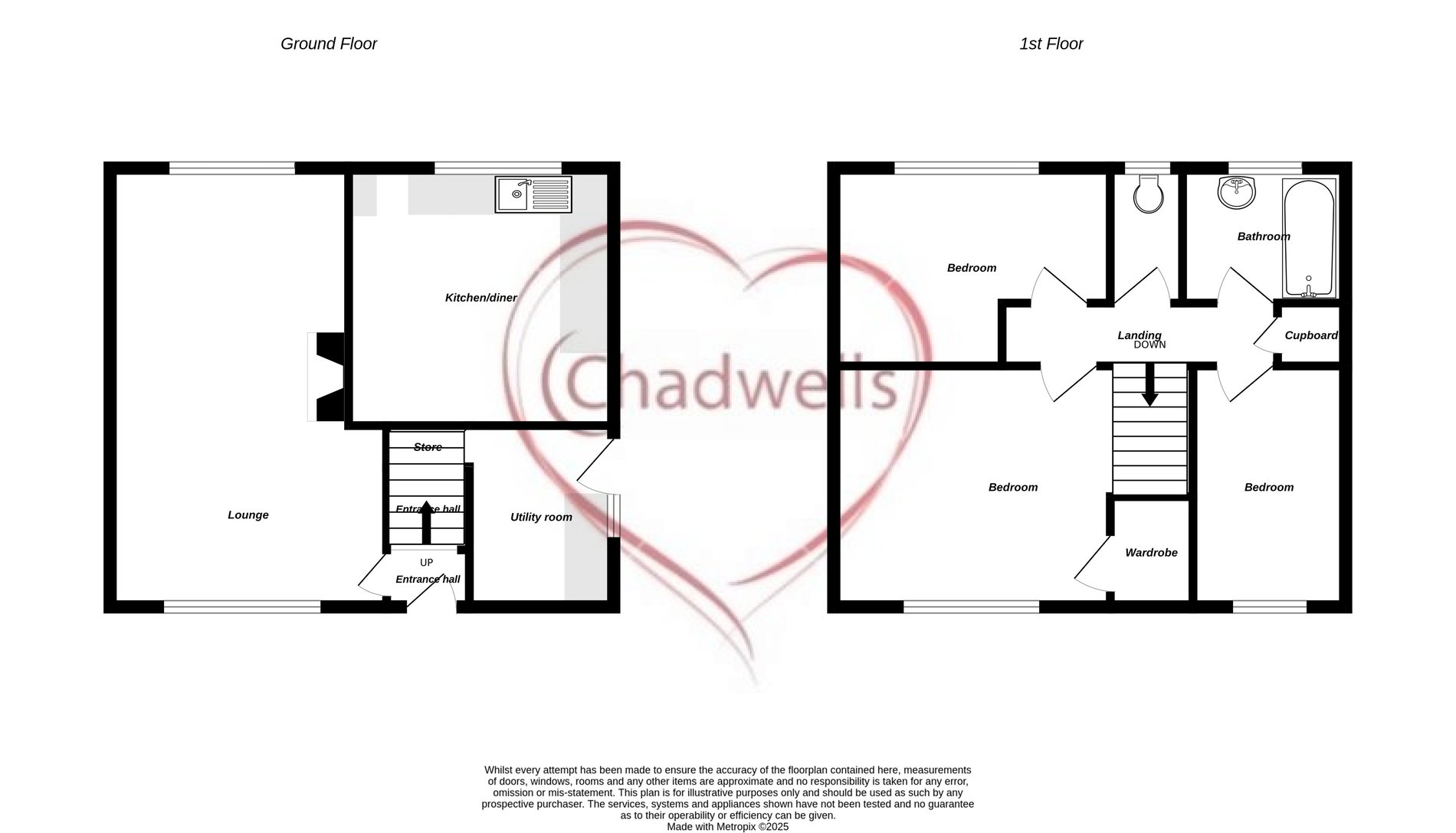 3 bed semi-detached house for sale in The Markhams, New Ollerton, NG22 - Property floorplan