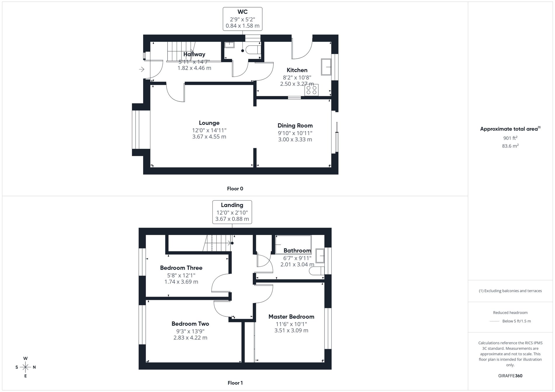 3 bed detached house for sale in Machin Close, Tuxford, NG22 - Property floorplan