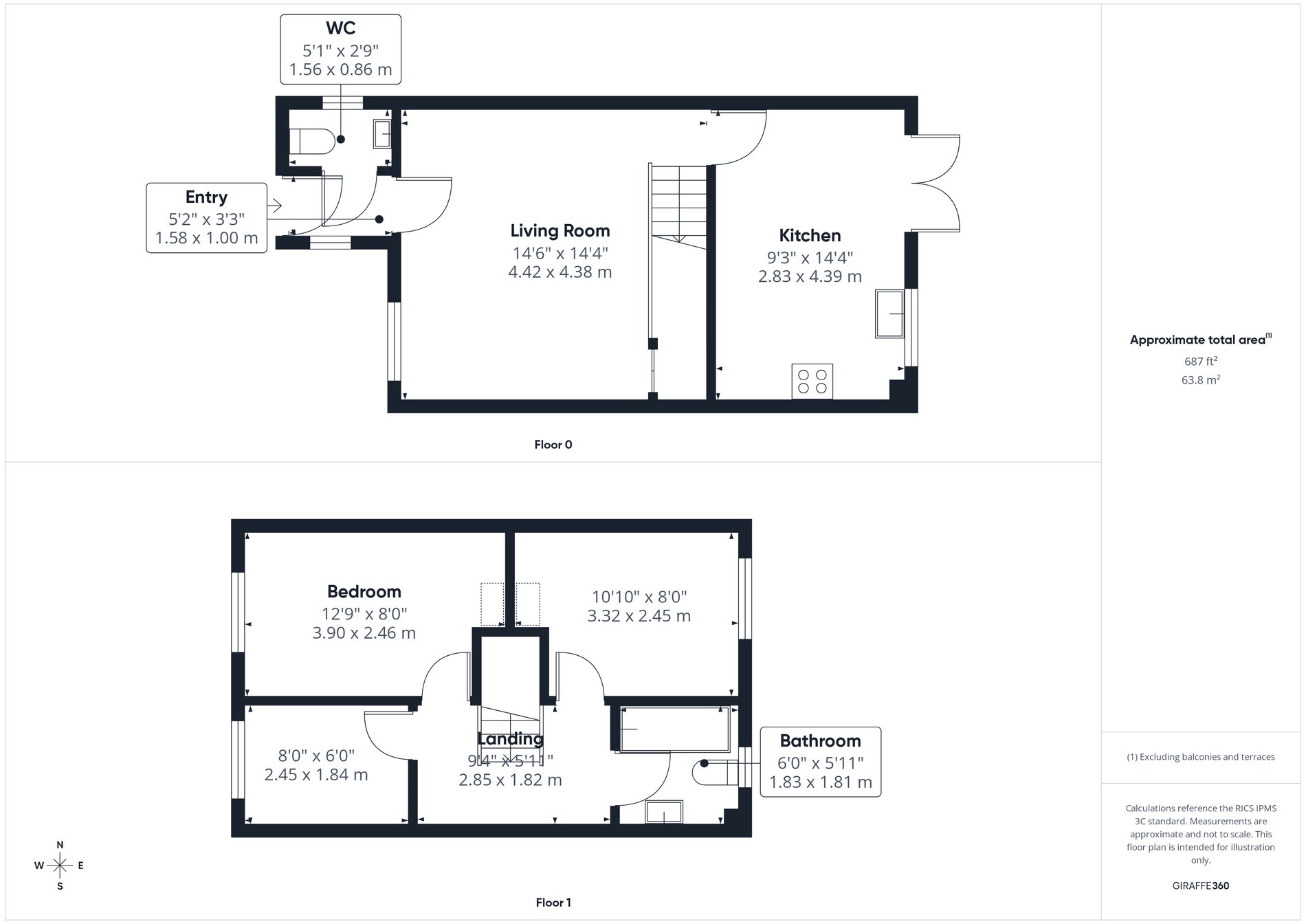 3 bed semi-detached house for sale in Poppy Avenue, Ollerton, NG22 - Property floorplan