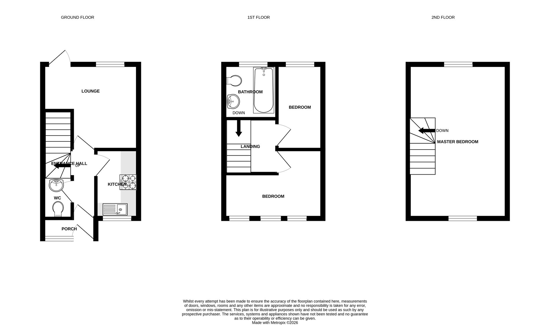 3 bed end of terrace house to rent in Lavender Close, New Ollerton, NG22 - Property floorplan