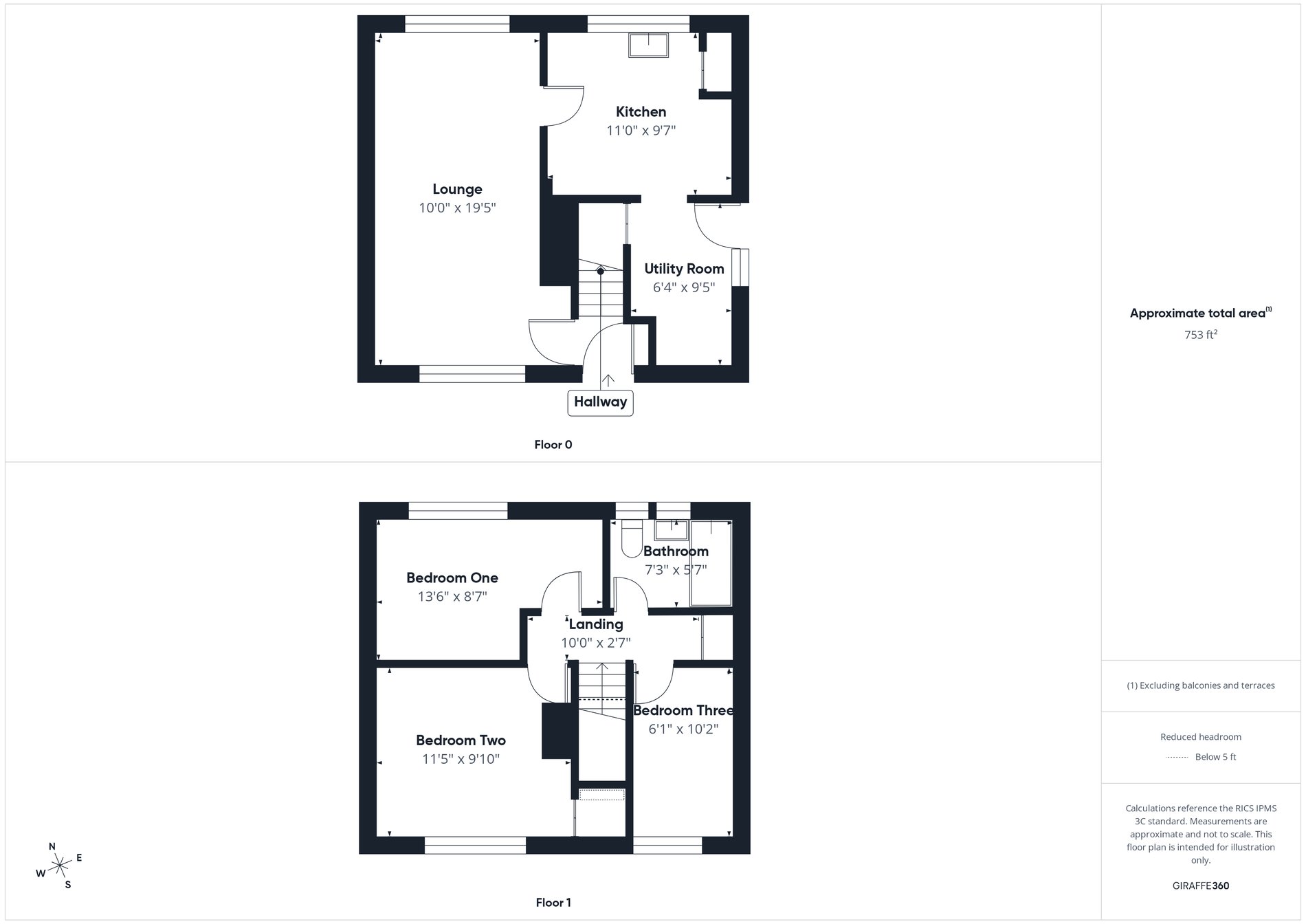 3 bed semi-detached house for sale in Dove Croft, New Ollerton, NG22 - Property floorplan
