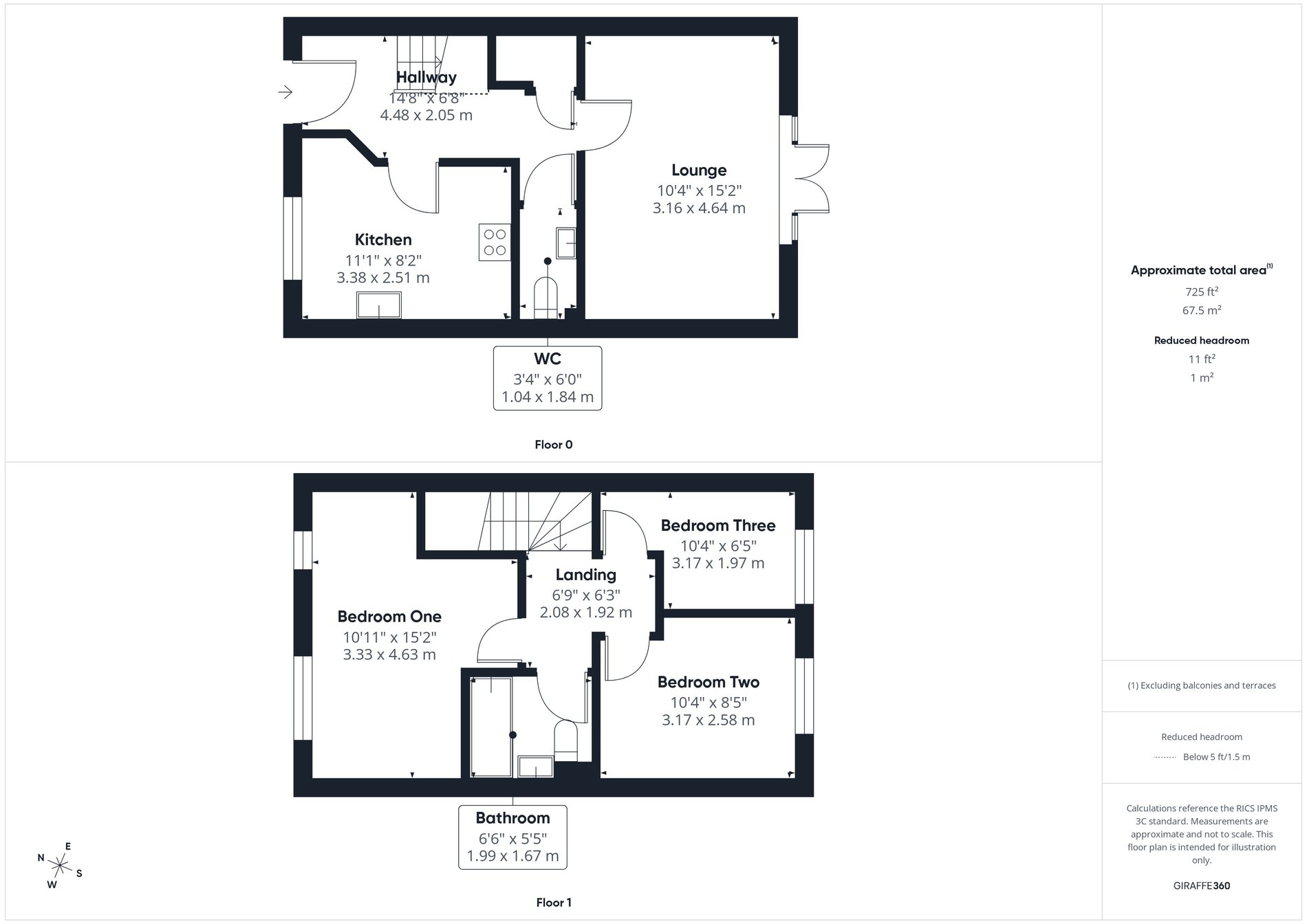 3 bed semi-detached house for sale in Palace Gardens, Clipstone Village, NG21 - Property floorplan