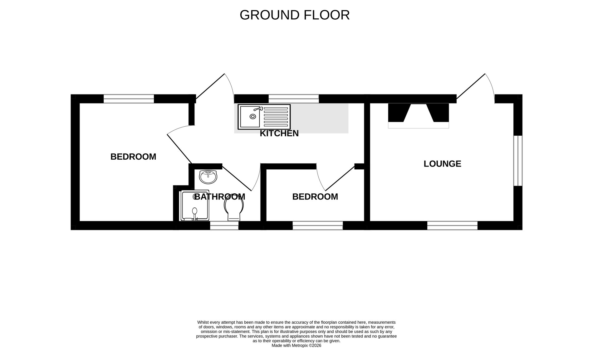 2 bed to rent in Harrow Lane, Boughton, NG22 - Property floorplan