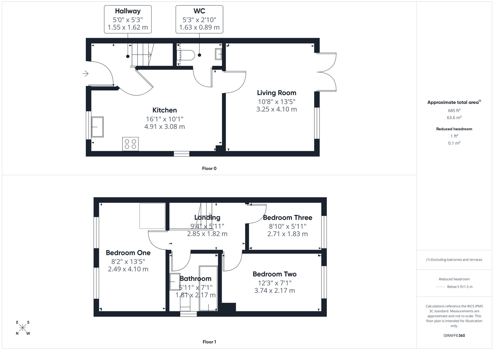 3 bed semi-detached house for sale in Griffin Road, New Ollerton, NG22 - Property floorplan