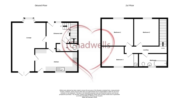3 bed detached house to rent in High Street, Edwinstowe, NG21 - Property floorplan