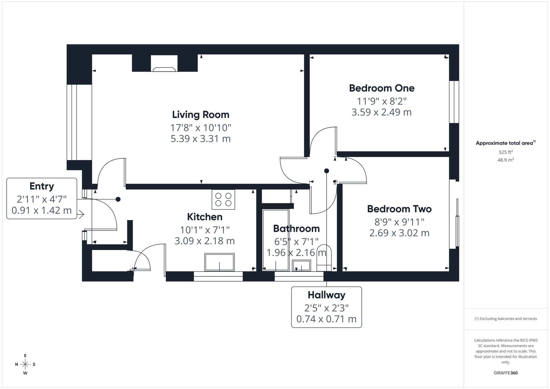 2 bed semi-detached bungalow for sale in Fern Bank Avenue, Walesby, NG22 - Property floorplan