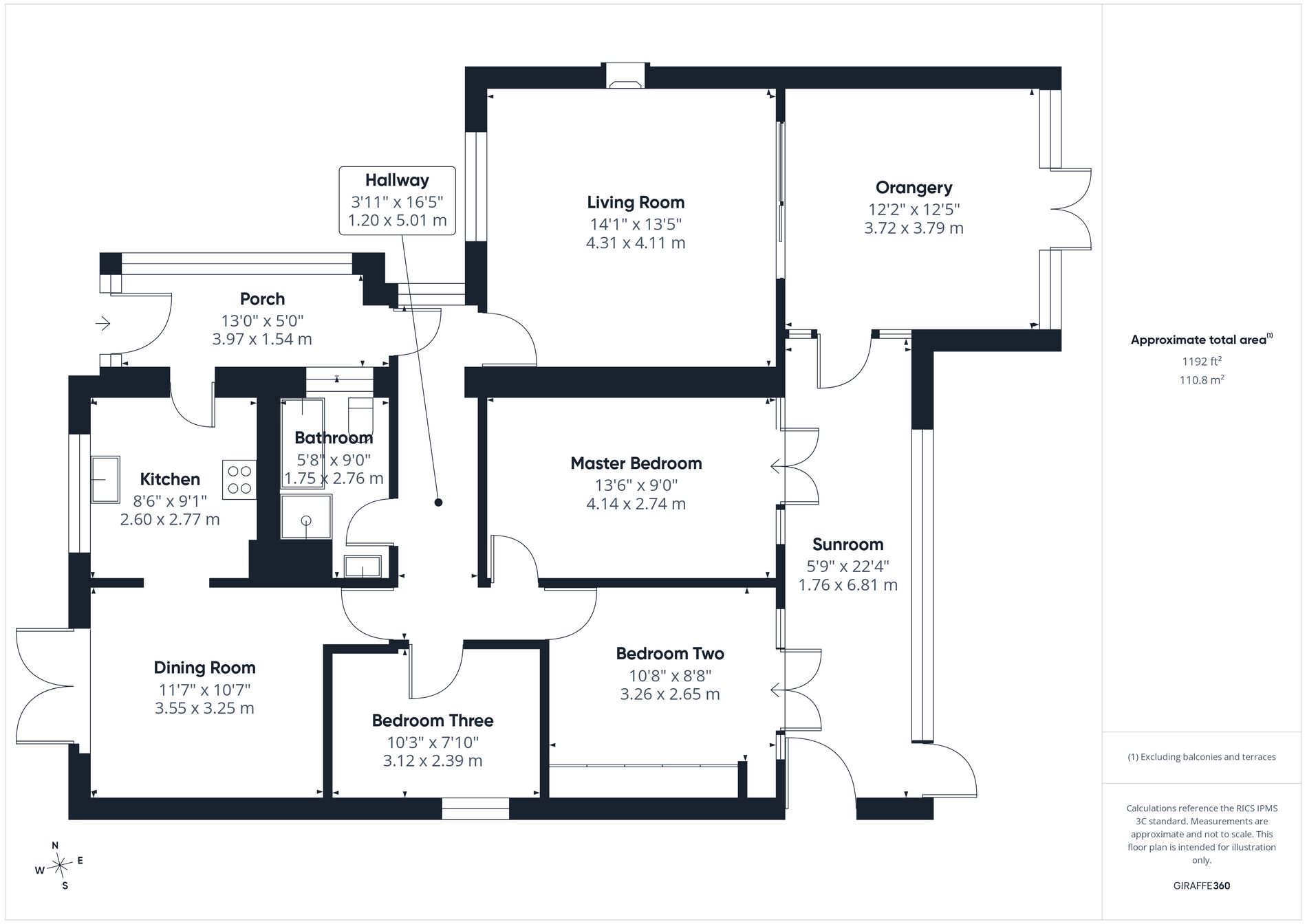 3 bed detached house for sale in Bescar Lane, Ollerton, NG22 - Property floorplan