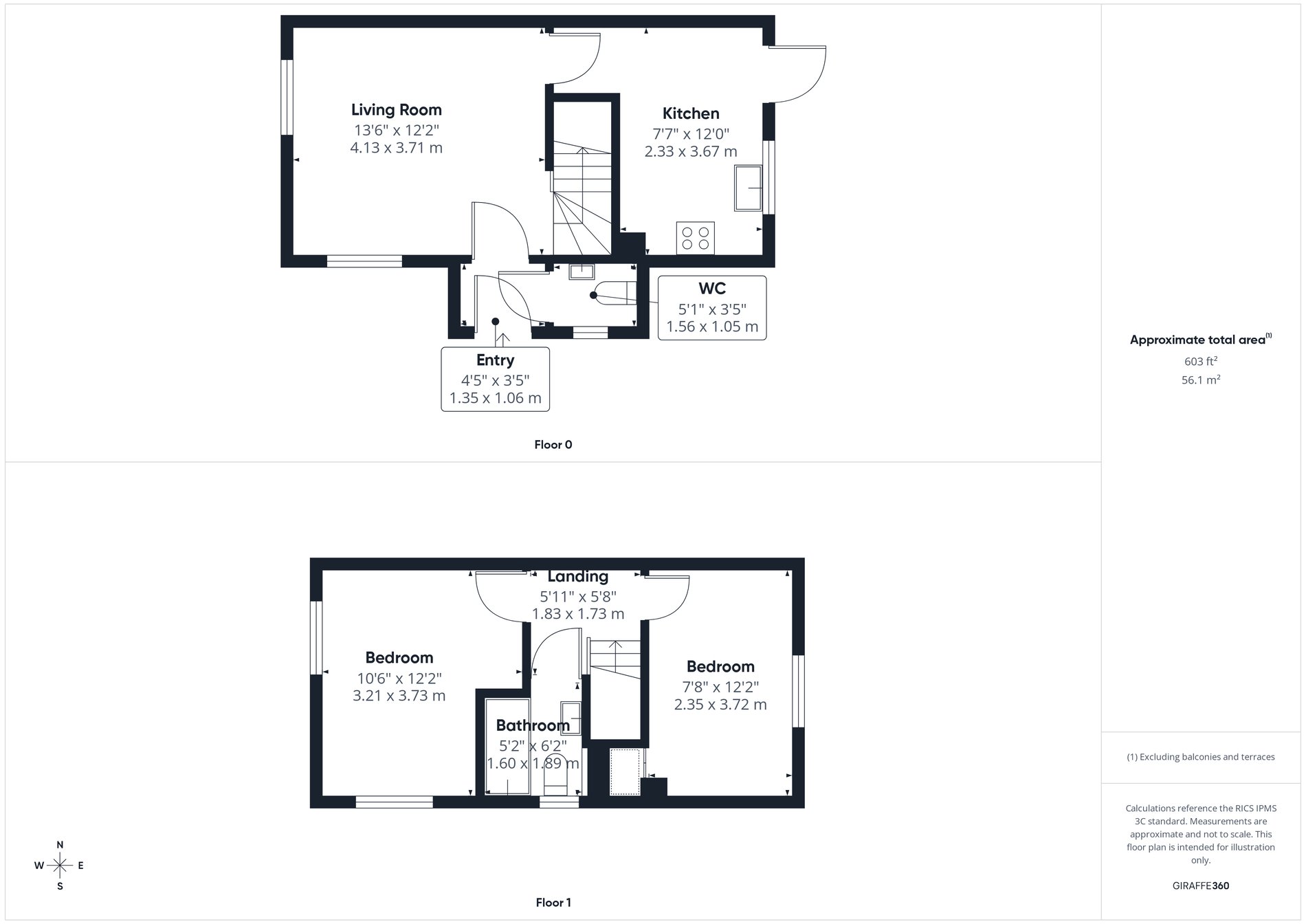 2 bed semi-detached house for sale in Riverdale Road, New Ollerton, NG22 - Property floorplan