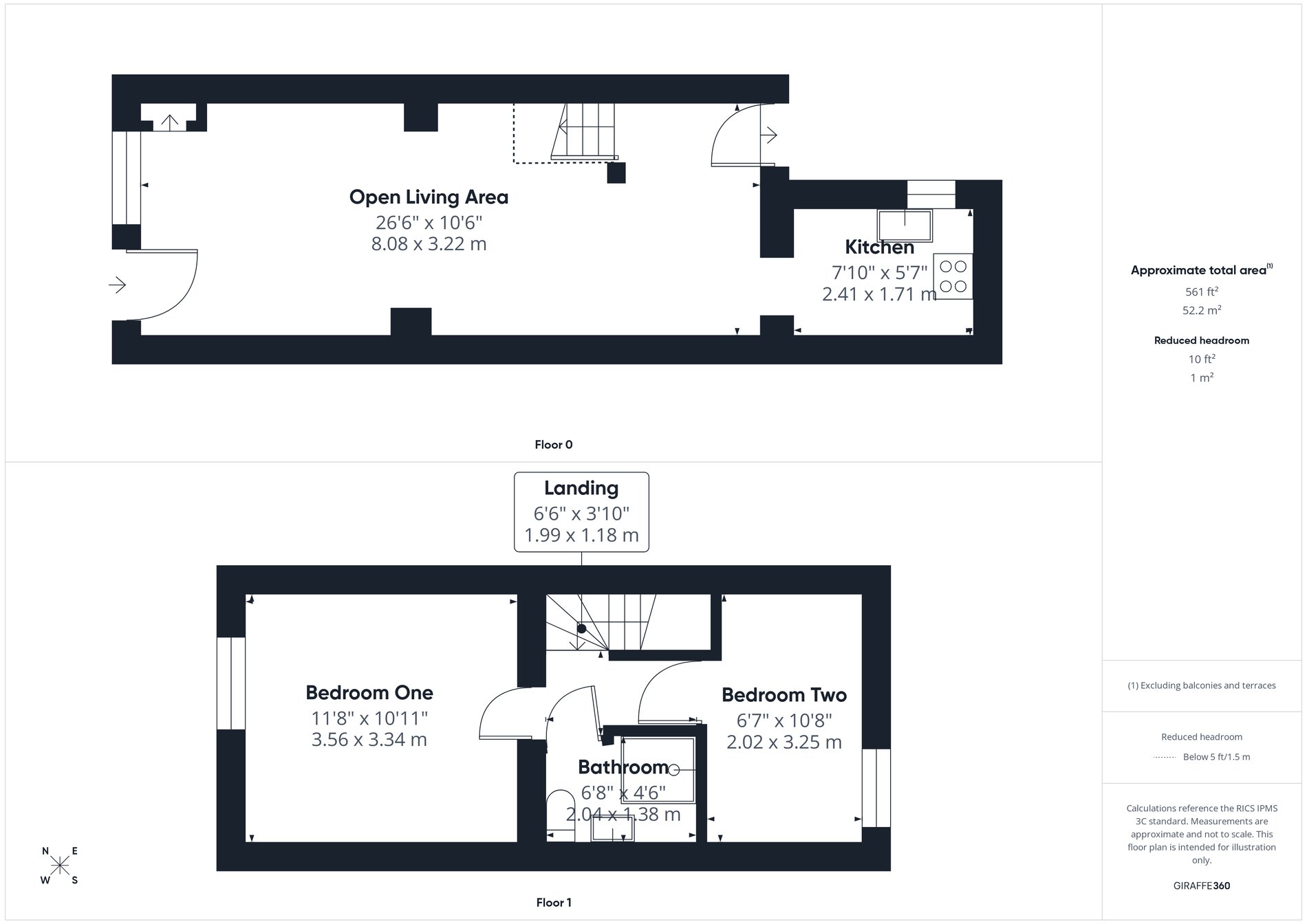 2 bed character property for sale in Station Road, Ollerton, NG22 - Property floorplan