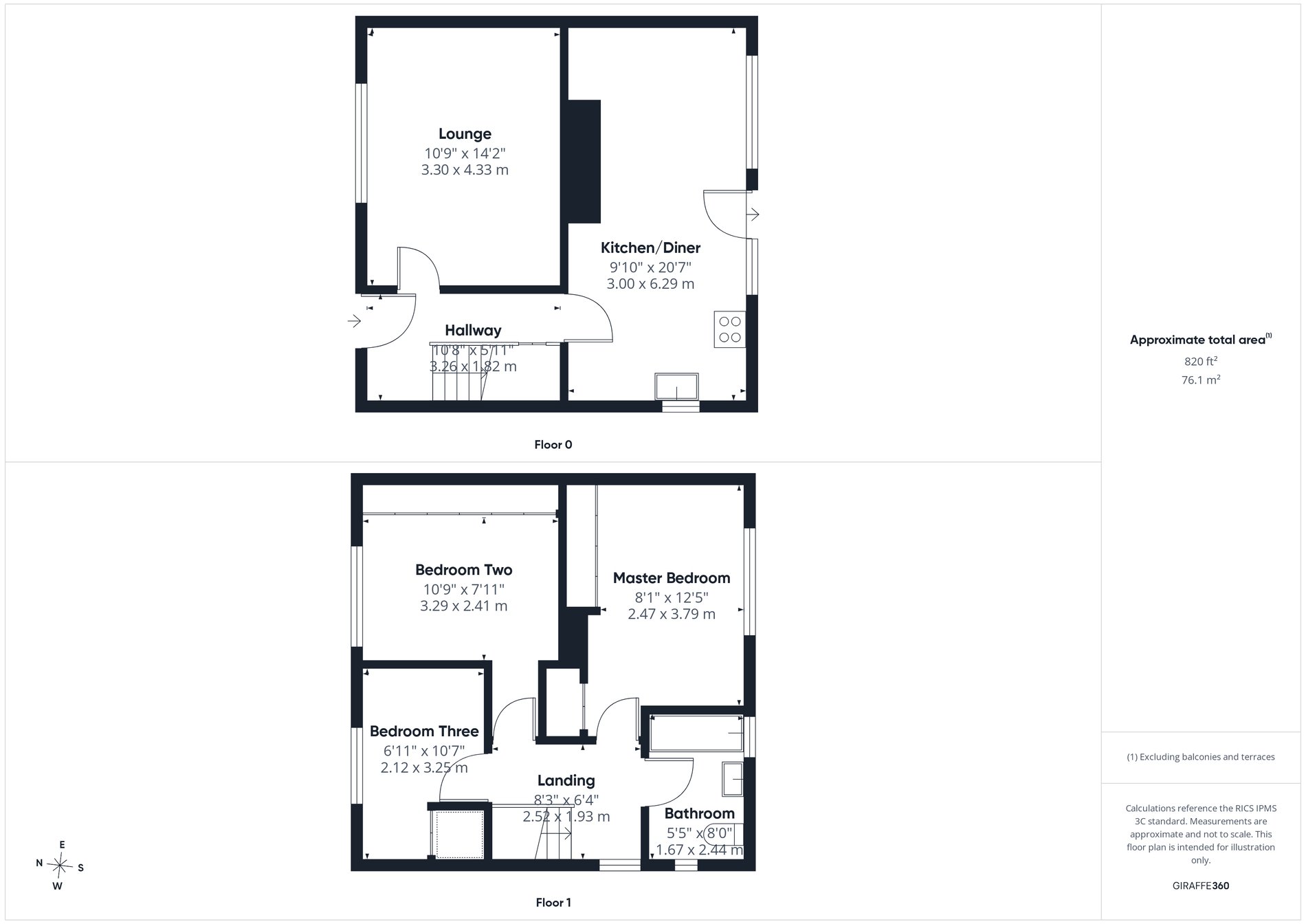 3 bed semi-detached house for sale in Petersmith Drive, New Ollerton, NG22 - Property floorplan