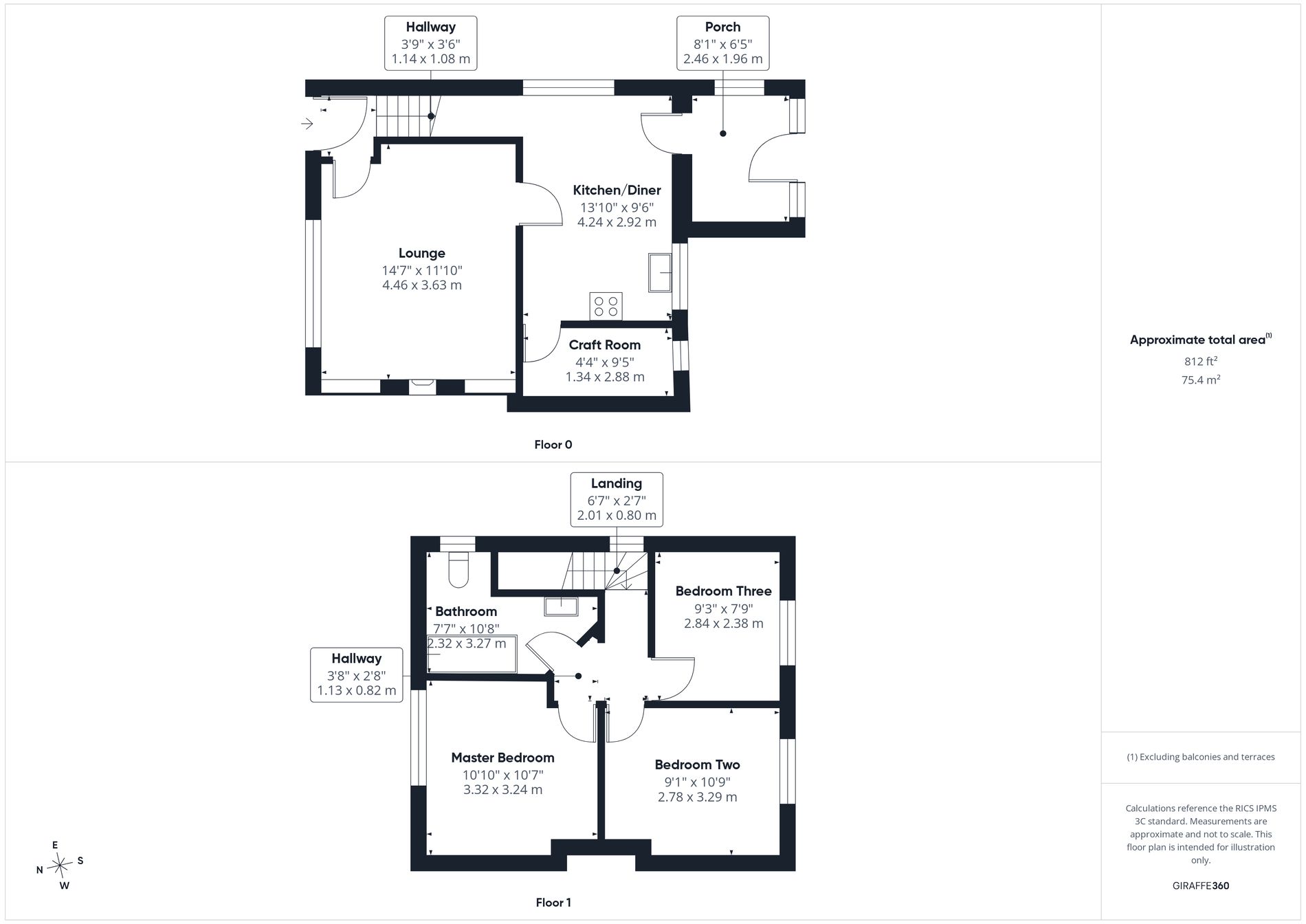 3 bed semi-detached house for sale in Church Street, Bilsthorpe, NG22 - Property floorplan