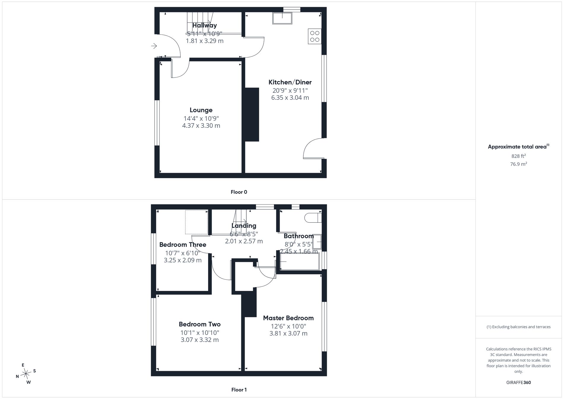 3 bed semi-detached house for sale in Birklands Avenue, New Ollerton, NG22 - Property floorplan