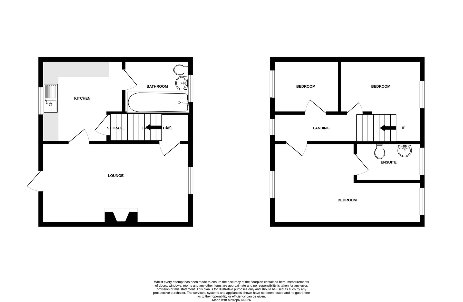 3 bed terraced house to rent in Devonshire Drive, Langwith, NG20 - Property floorplan
