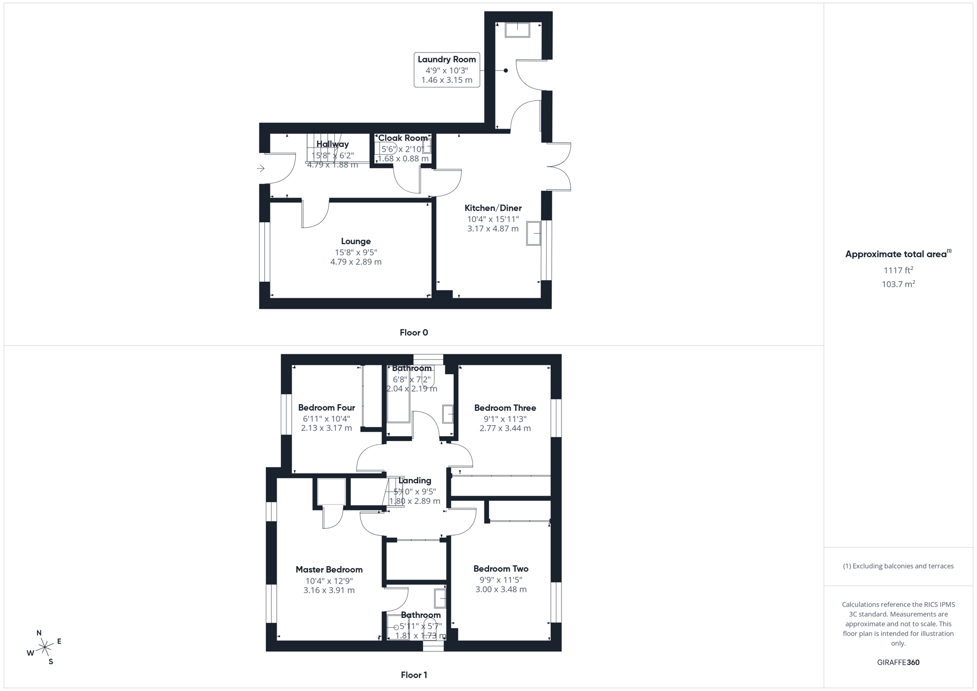 4 bed detached house to rent in Pastures View, New Ollerton, NG22 - Property floorplan