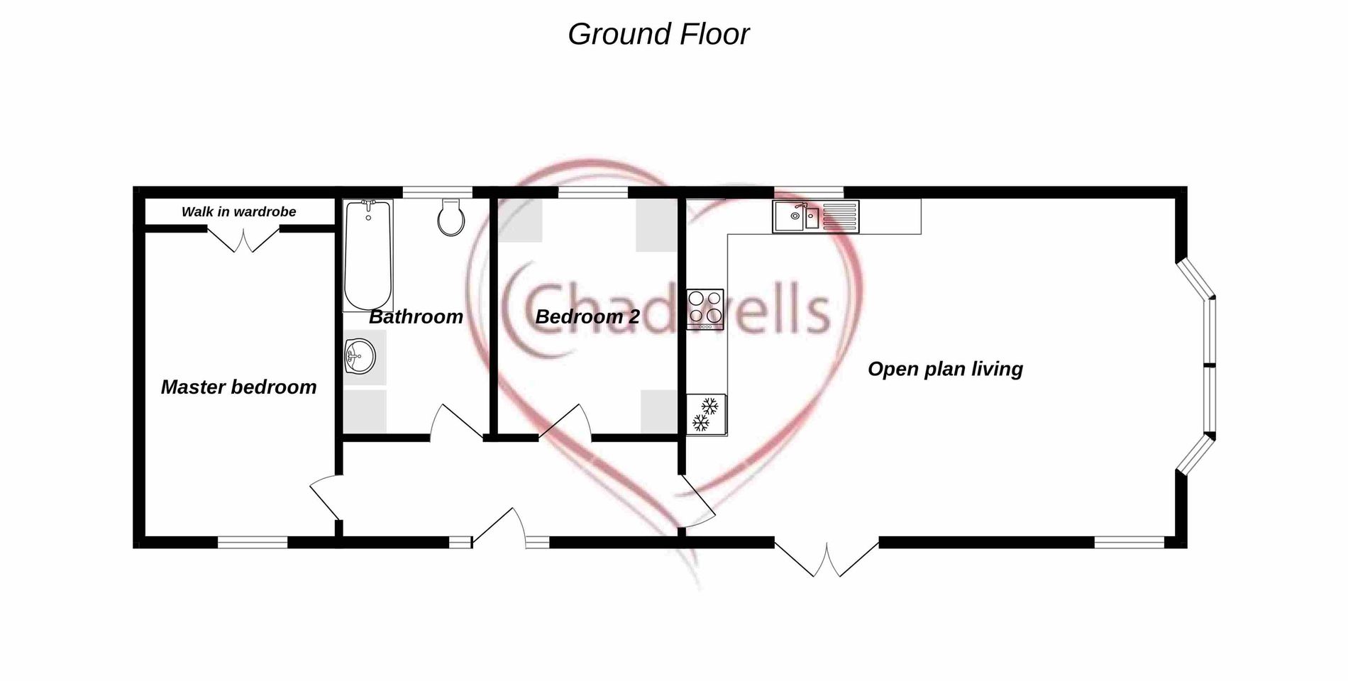2 bed to rent in Harrow Lane, , NG22 - Property floorplan