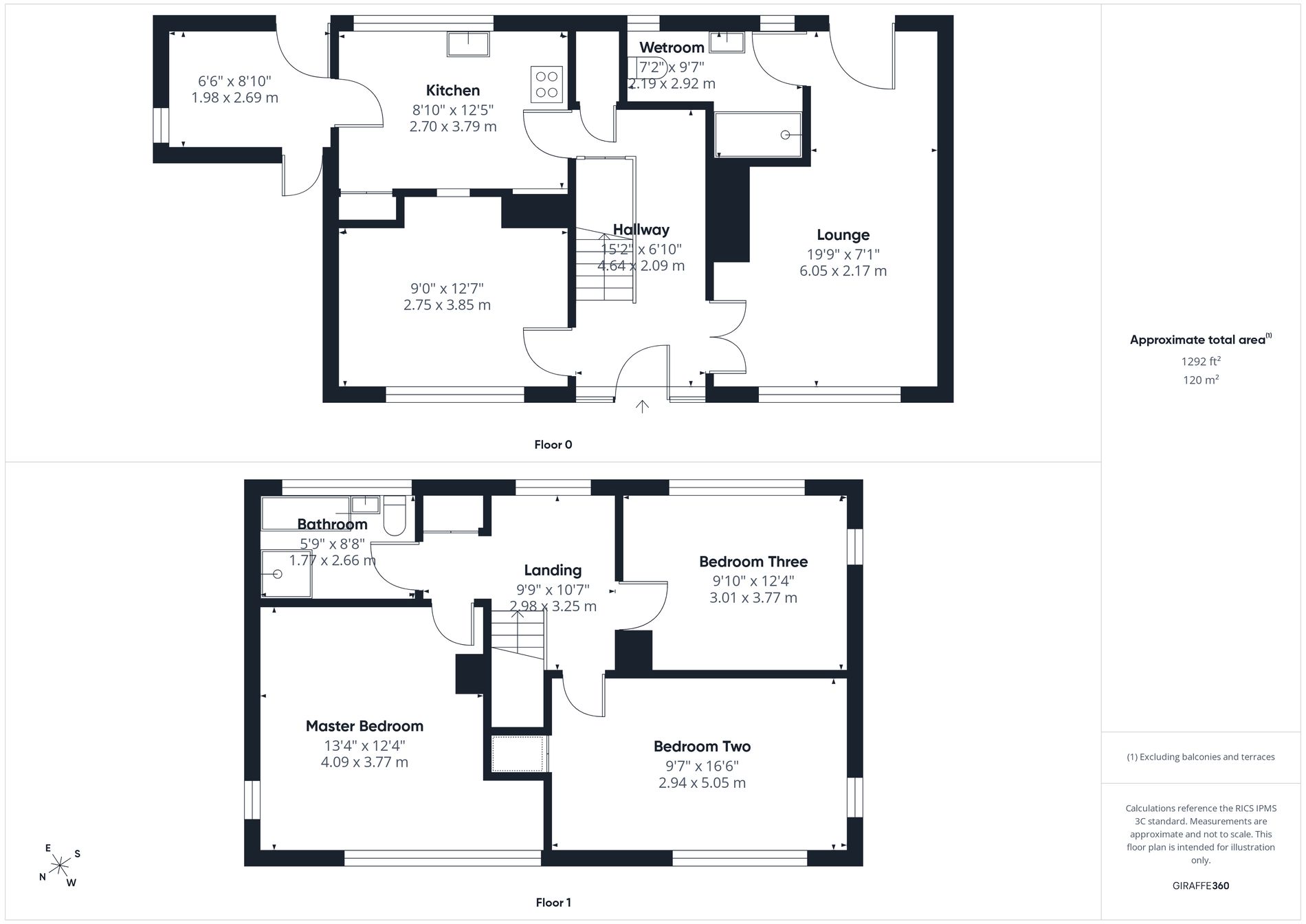 3 bed detached house for sale in Griceson Close, Ollerton, NG22 - Property floorplan