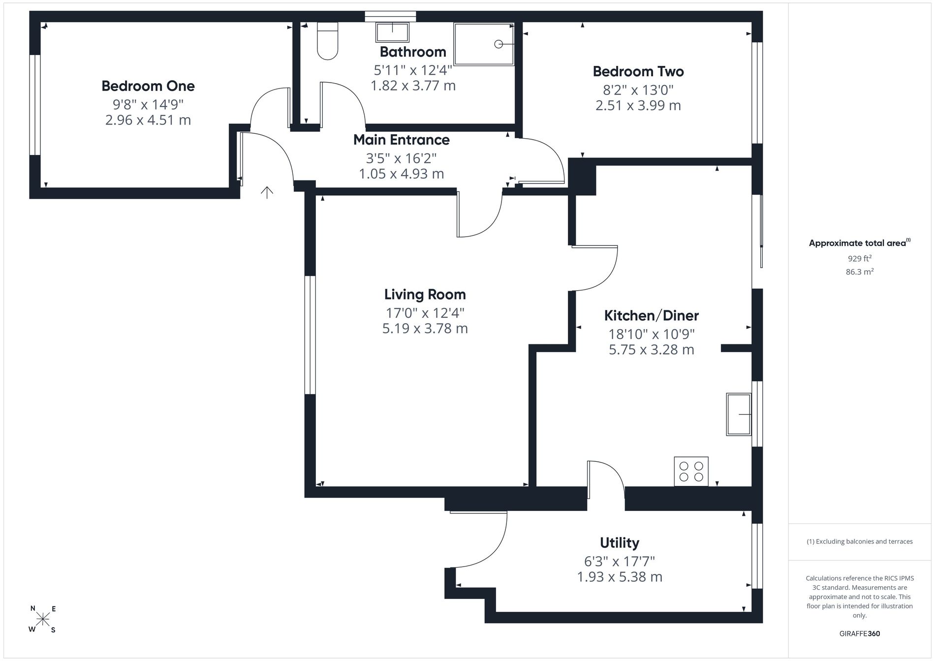 2 bed bungalow for sale in Walesby Lane, New Ollerton, NG22 - Property floorplan