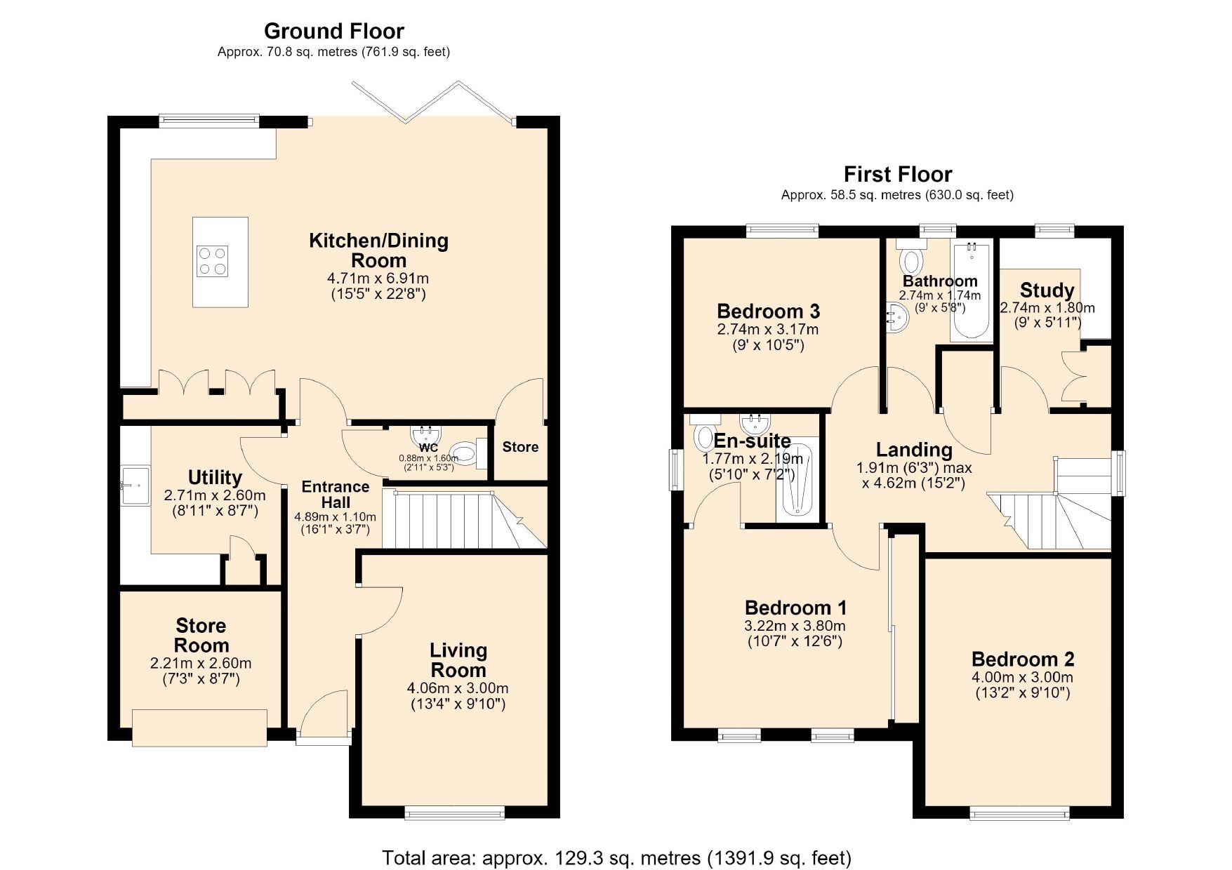 4 bed detached house for sale in Windsor Park, Hull - Property floorplan