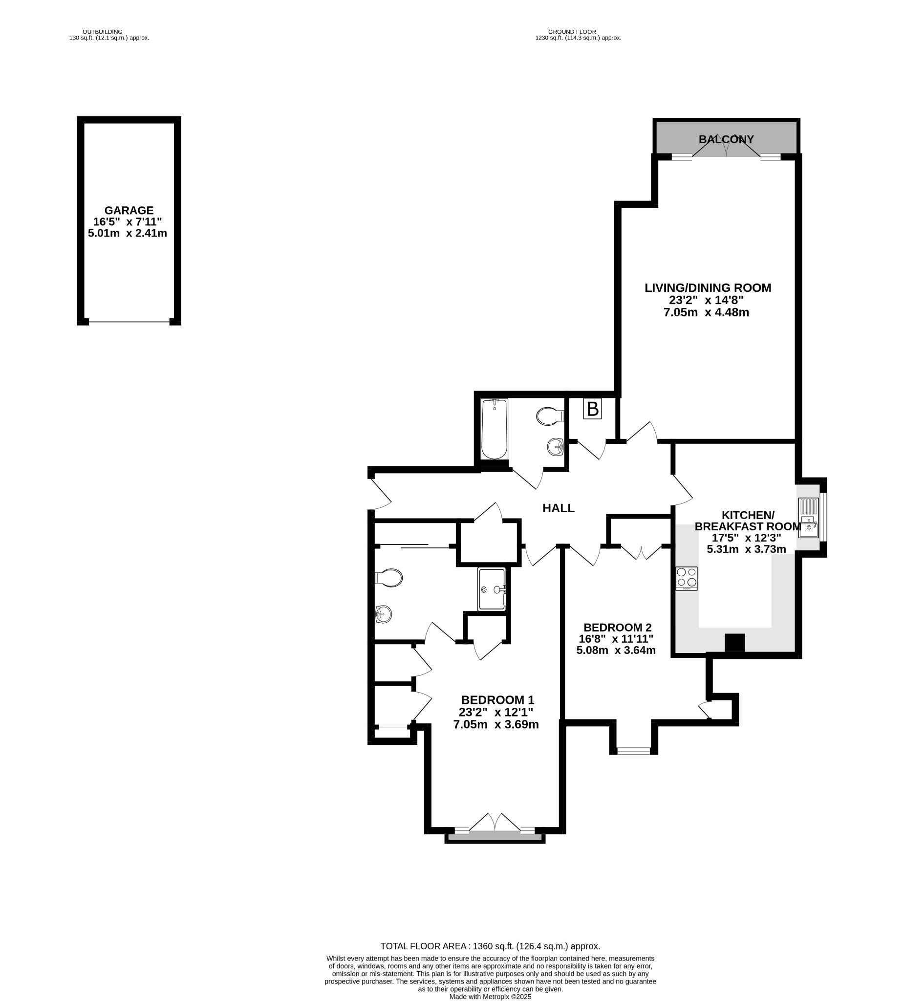 2 bed flat for sale in Marsh Point, Marsh Road, HA5 5ND - Property floorplan