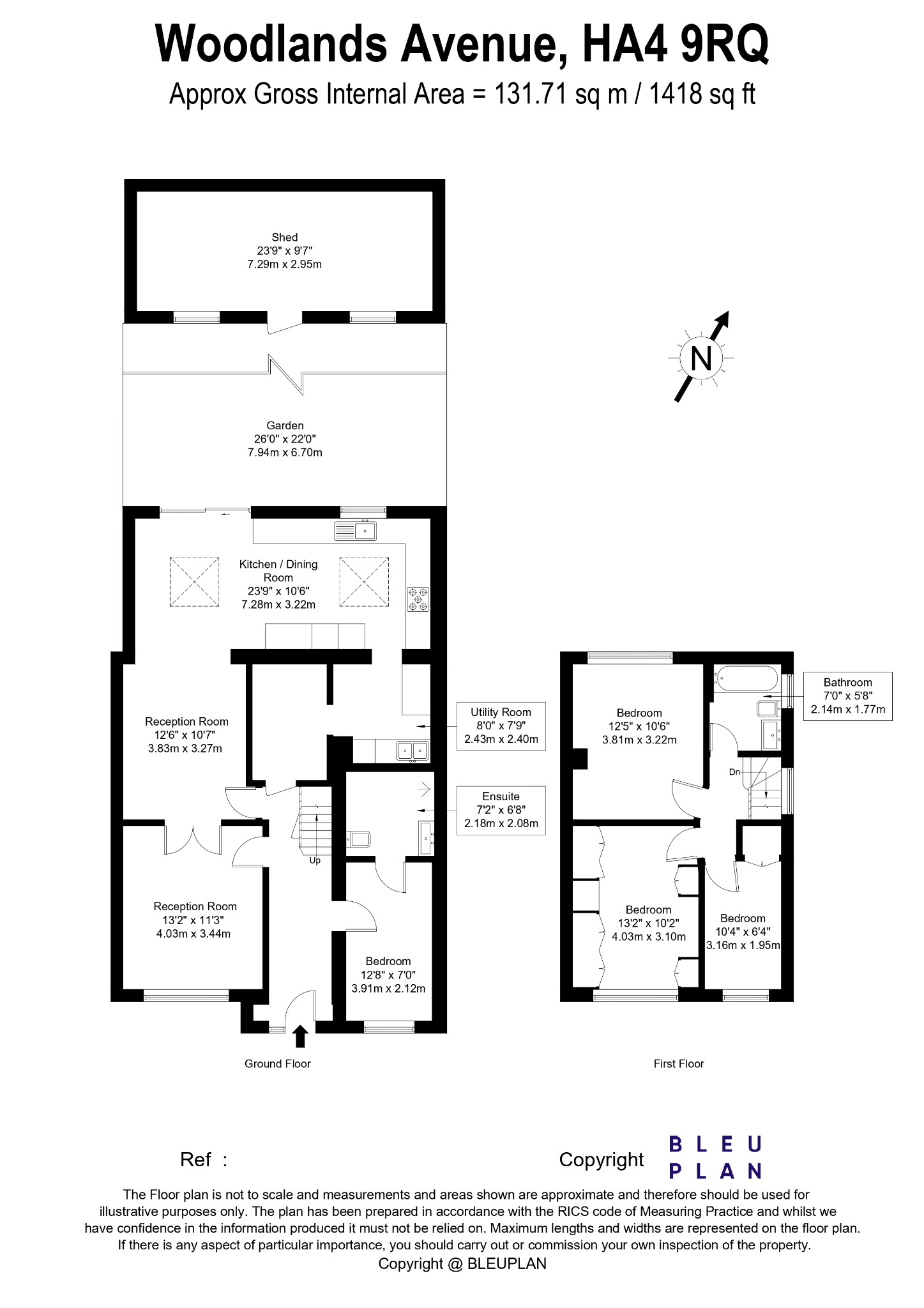 4 bed semi-detached house for sale in Ruislip, Greater London, HA4 - Property floorplan