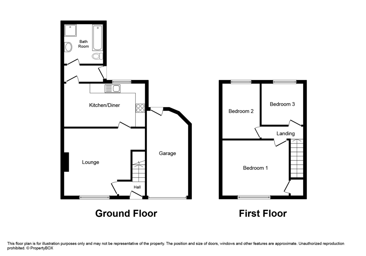 3 bed end of terrace house for sale in End Terraced Home Renovated To High Standard - Property floorplan