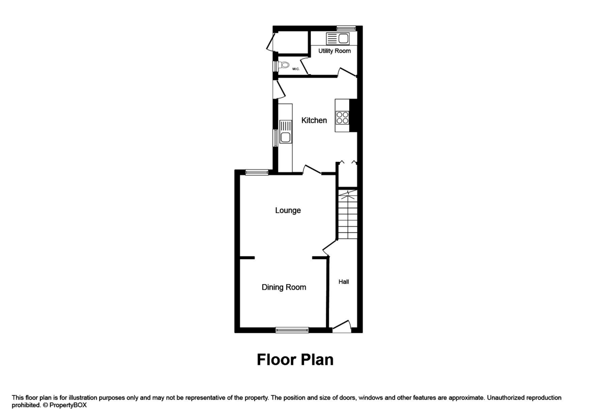 3 bed terraced house for sale in Henry Street, Bargoed - Property floorplan