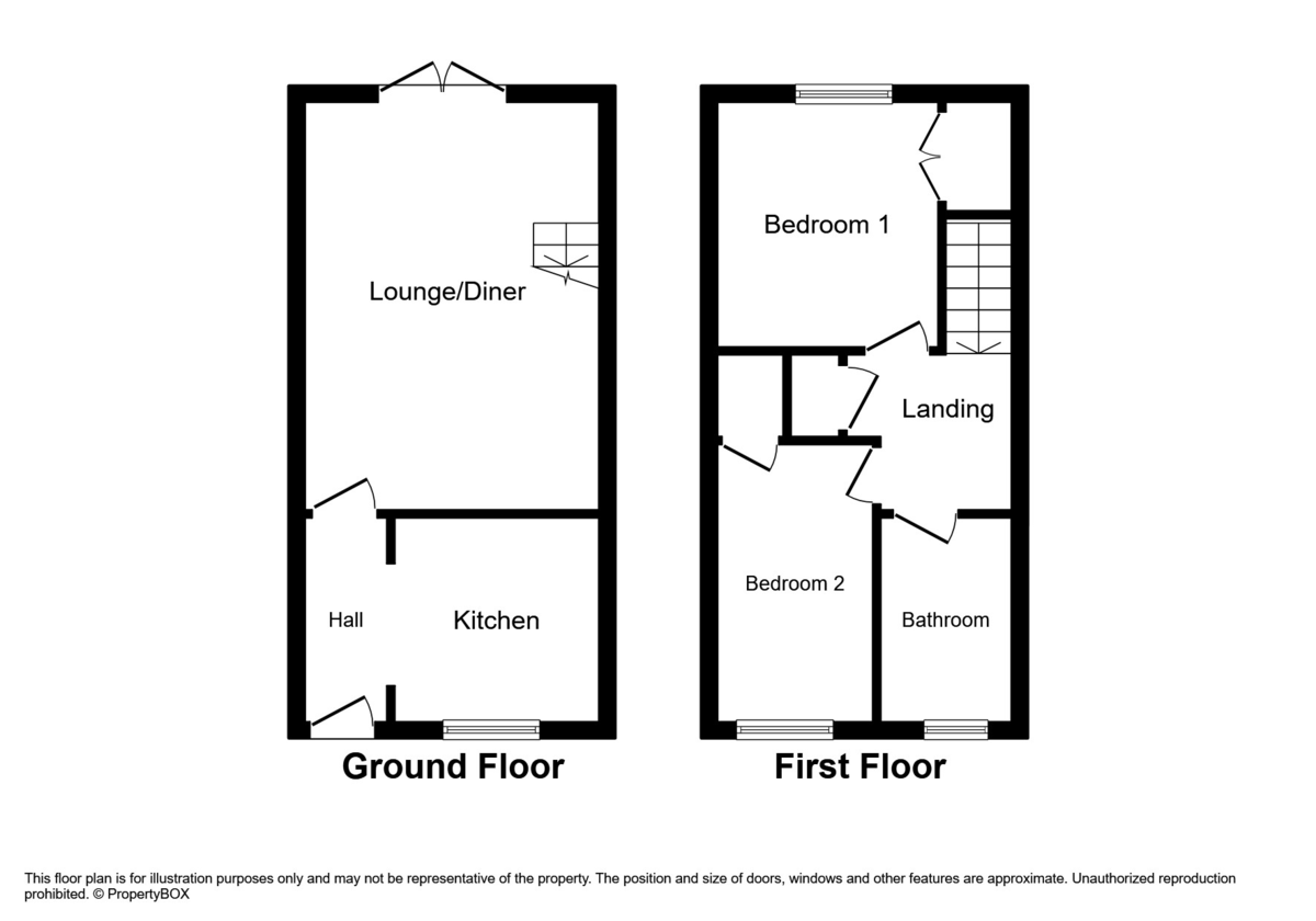 2 bed semi-detached house for sale in Llys-y-coed, Ystrad Mynach, Hengoed - Property floorplan