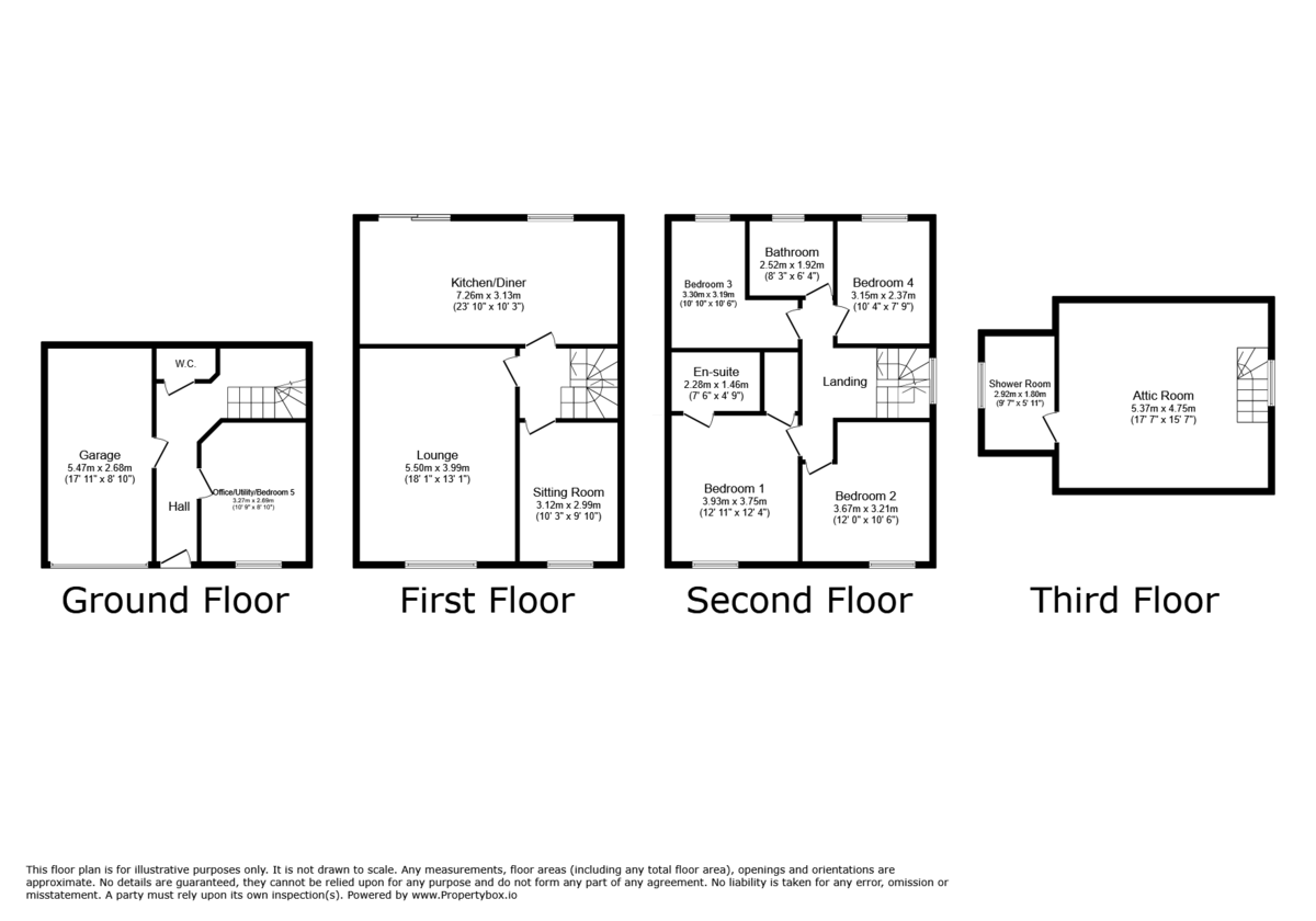 4 bed detached house for sale in Kingswood Close, Hengoed - Property floorplan