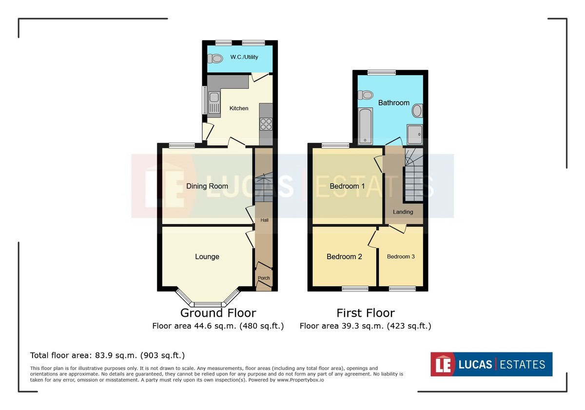 2 bed terraced house for sale in Brynavon Terrace, Hengoed - Property floorplan
