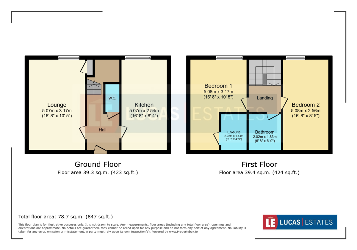 2 bed ground floor maisonette for sale in Winding Wheel Lane, Penallta, CF82 - Property floorplan