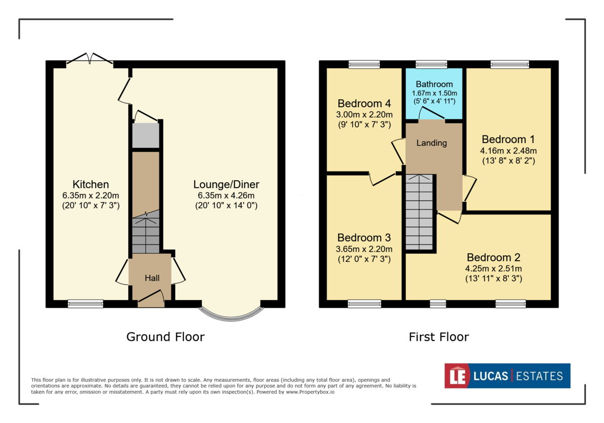 4 bed semi-detached house for sale in Tylagwyn, Penpedairheol - Property floorplan