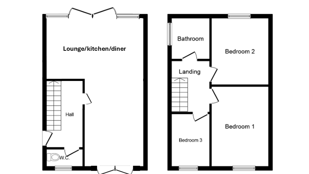 3 bed semi-detached house for sale in Telford Close, Penpedairheol, Hengoed - Property floorplan