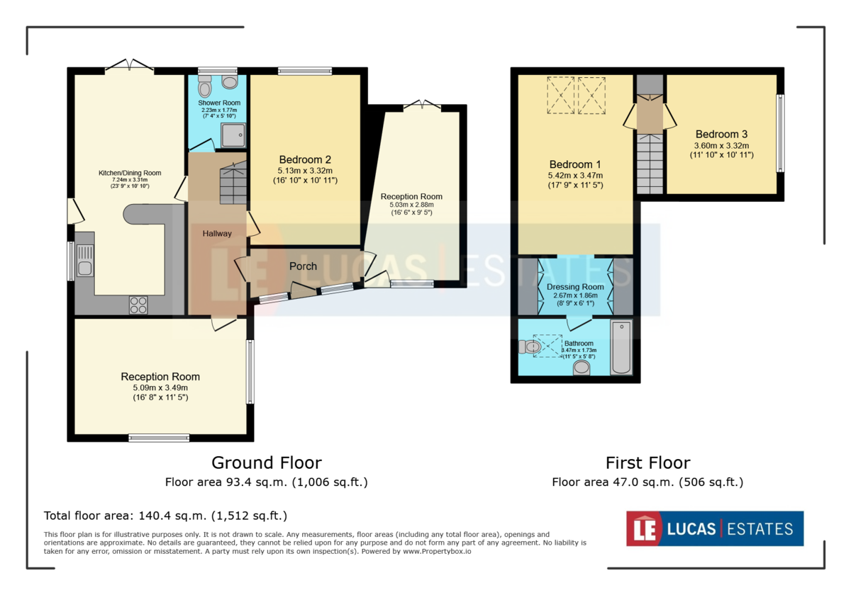 3 bed detached bungalow for sale in Heol Fargoed, Bargoed - Property floorplan