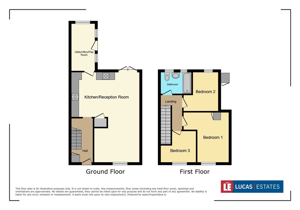 3 bed terraced house for sale in Ty Llwyd Walk, Aberbargoed - Property floorplan